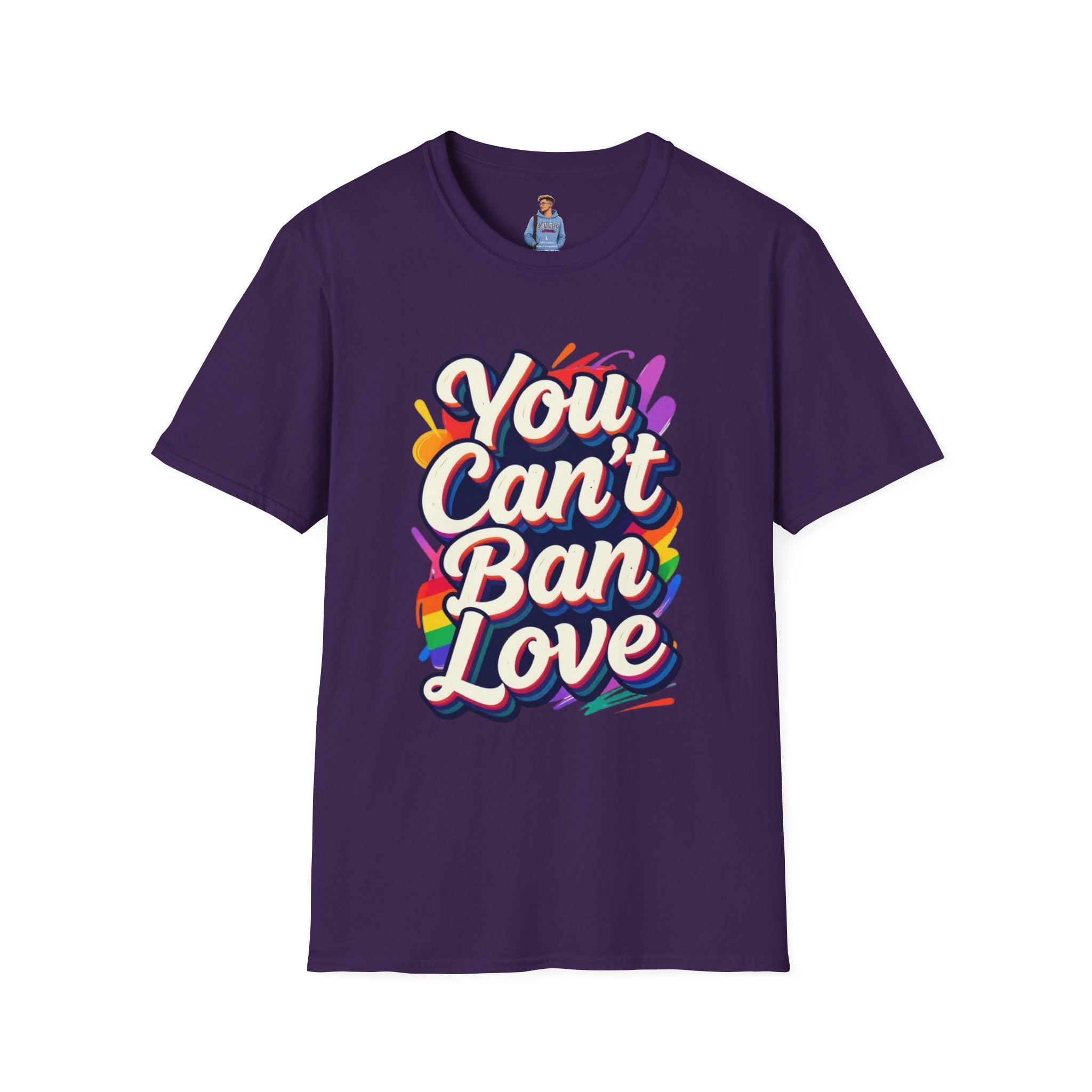 You Can't Ban Love T‑Shirt — Rainbow LGBTQ+ Pride Graphic Tee