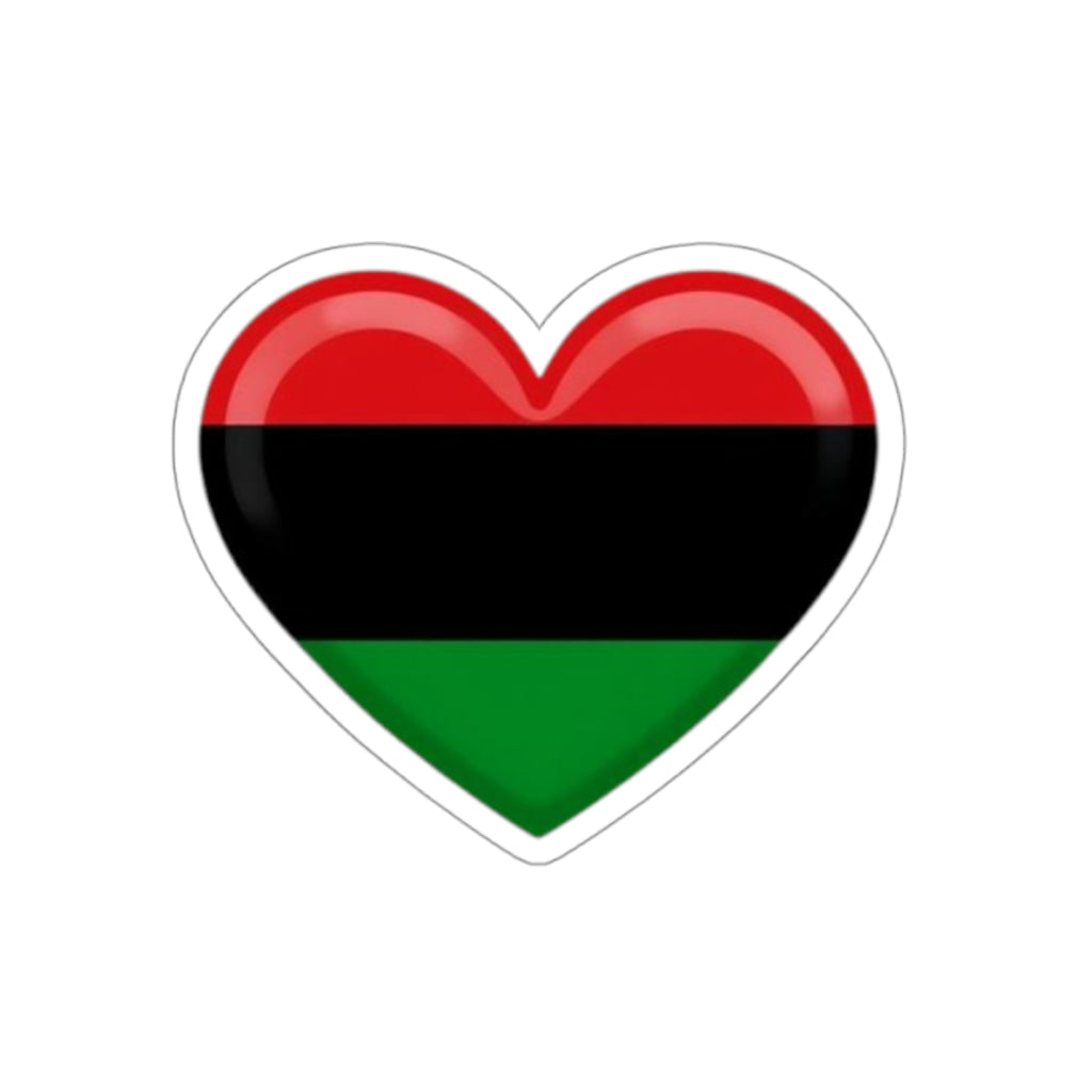 Pan African Heart Die-Cut Sticker - EqualiTees.Me