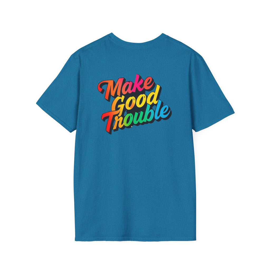 Make Good Trouble' Rainbow T-Shirt