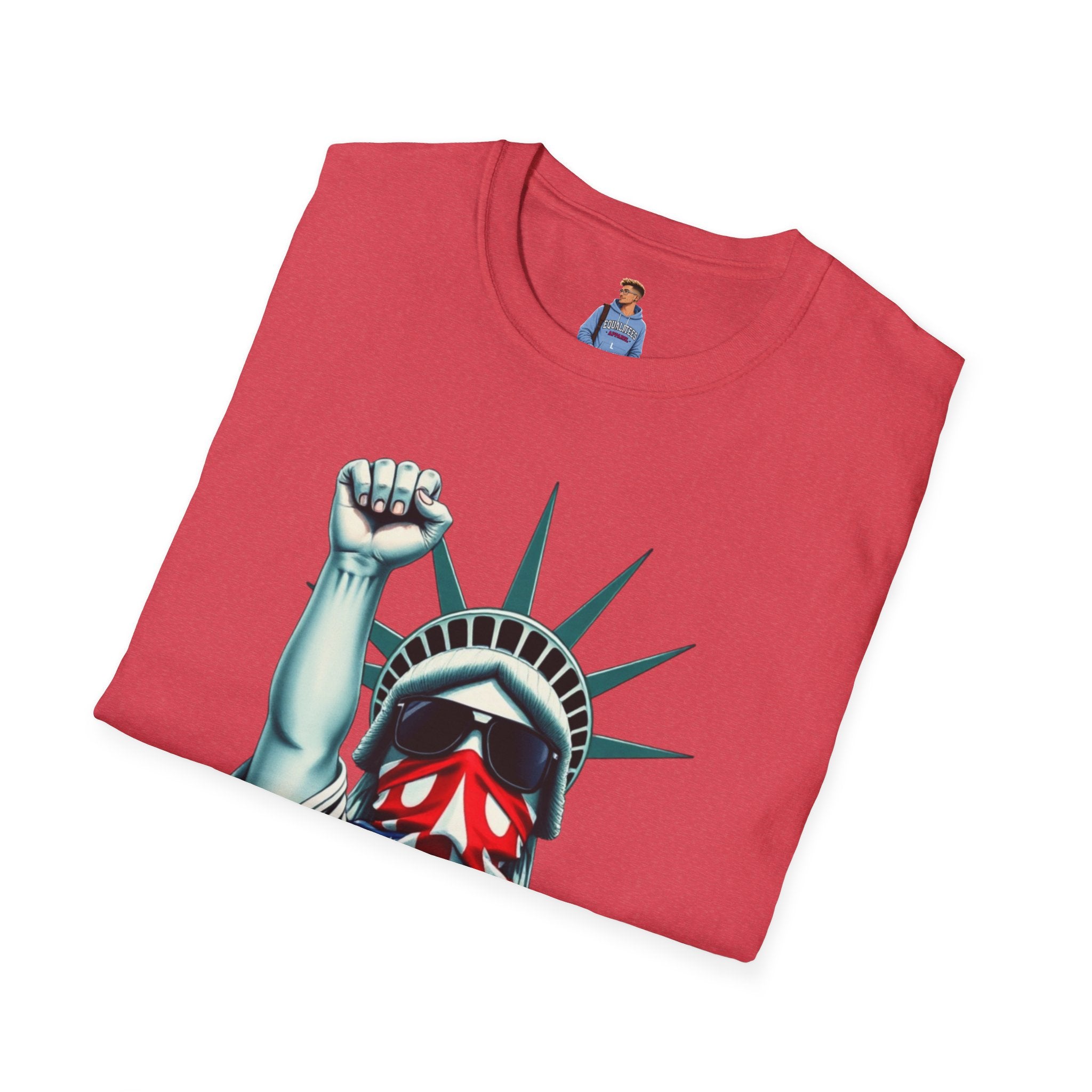 Resist - Patriotic Statue of Liberty T-Shirt - Unisex Softstyle Tee