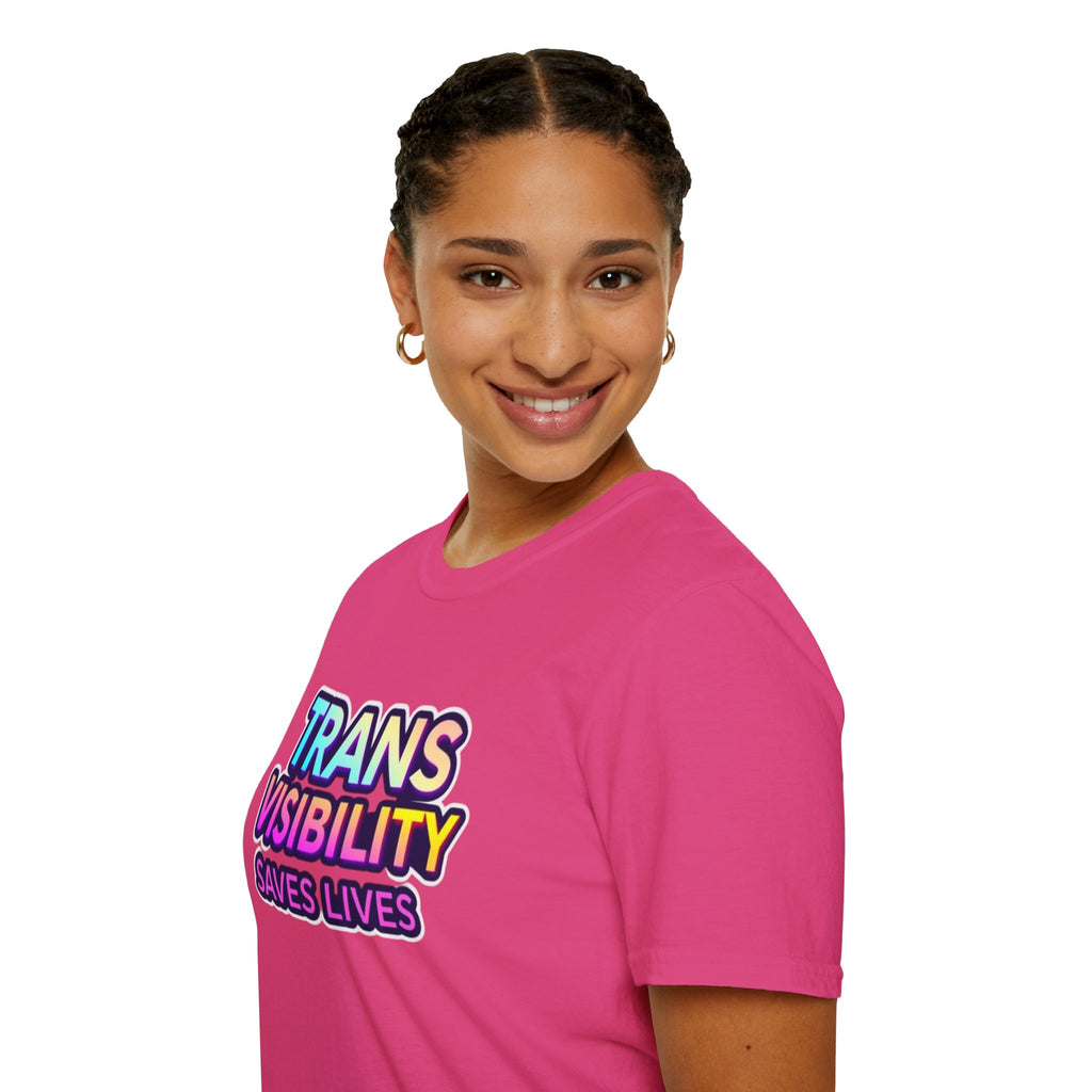 Trans Visibility Saves Lives Statement T-shirt