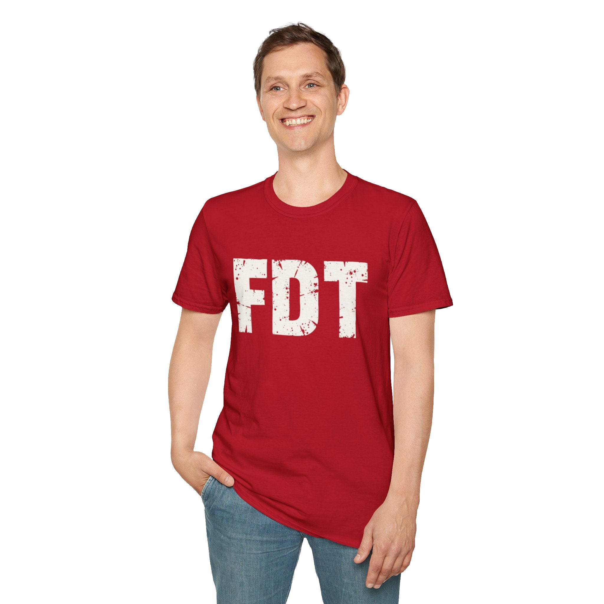 FDT Political Protest Distressed Graphic T-Shirt
