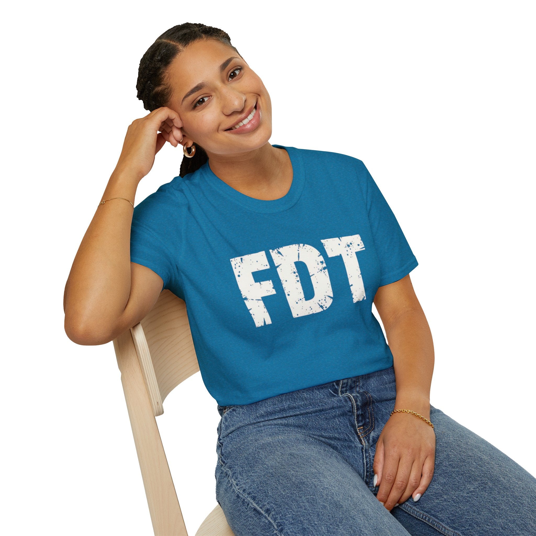 FDT Political Protest Distressed Graphic T-Shirt