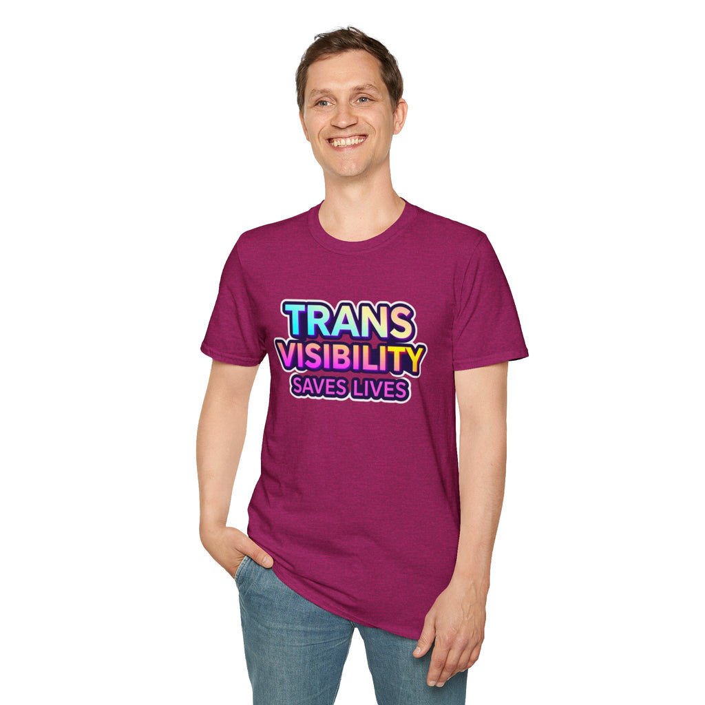 Trans Visibility Saves Lives Statement T-shirt