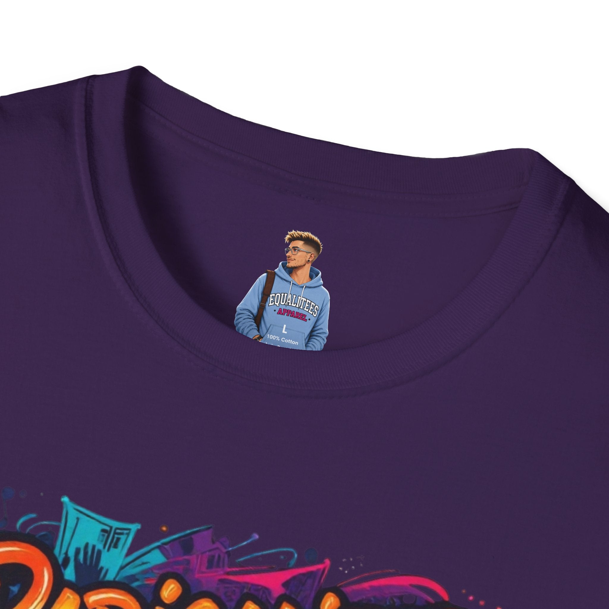 Radicalized by Basic Decency T-Shirt Colorful Graffiti Typography