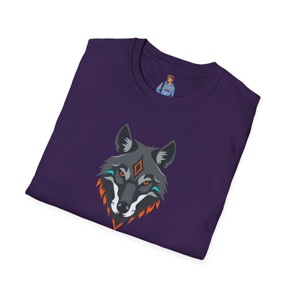 Mystical Wolf Design Unisex Softstyle T-shirt