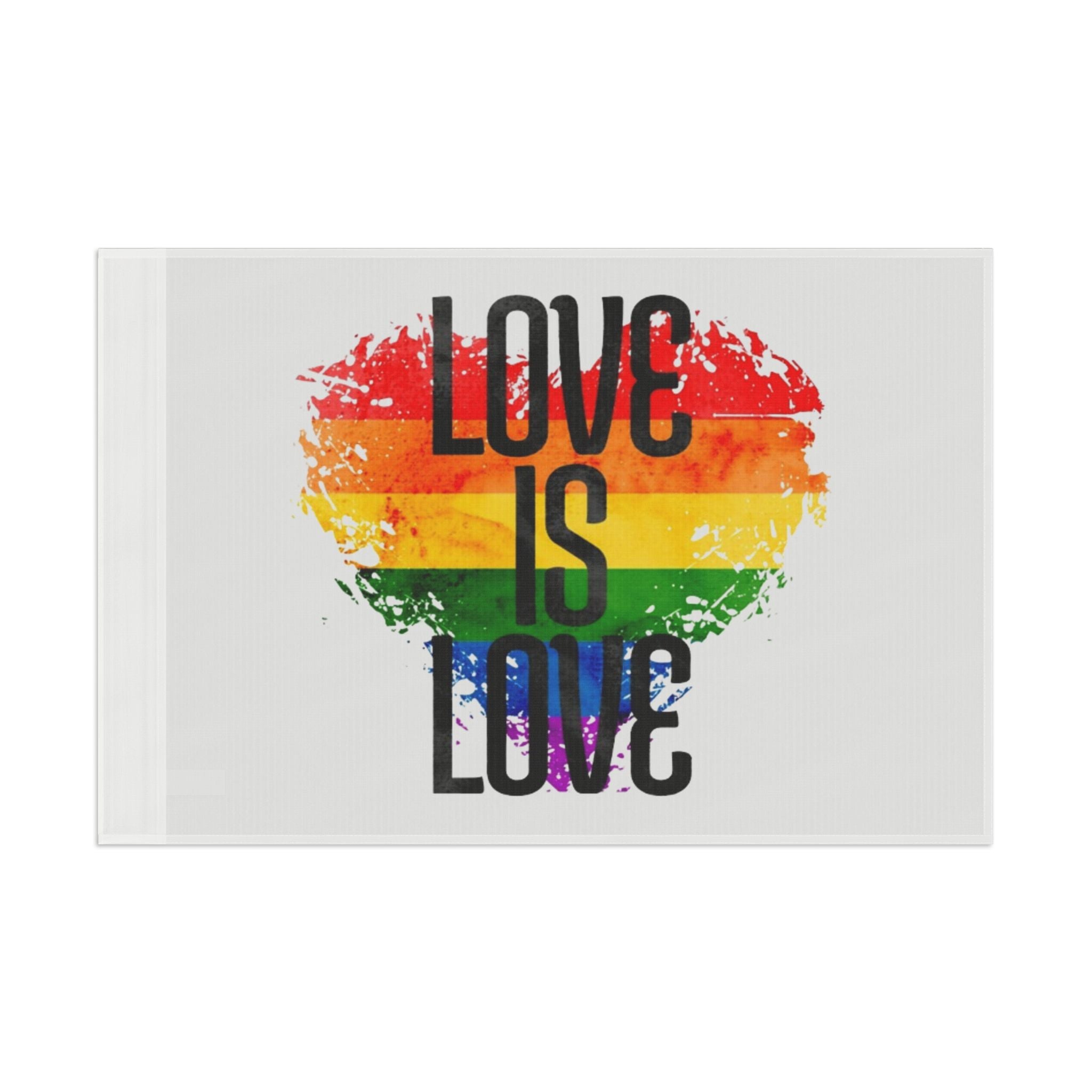 Love is Love Pride Flag - Aesthetic LGBTQ+ Banner for Celebration & Home Decor - EqualiTees.Me