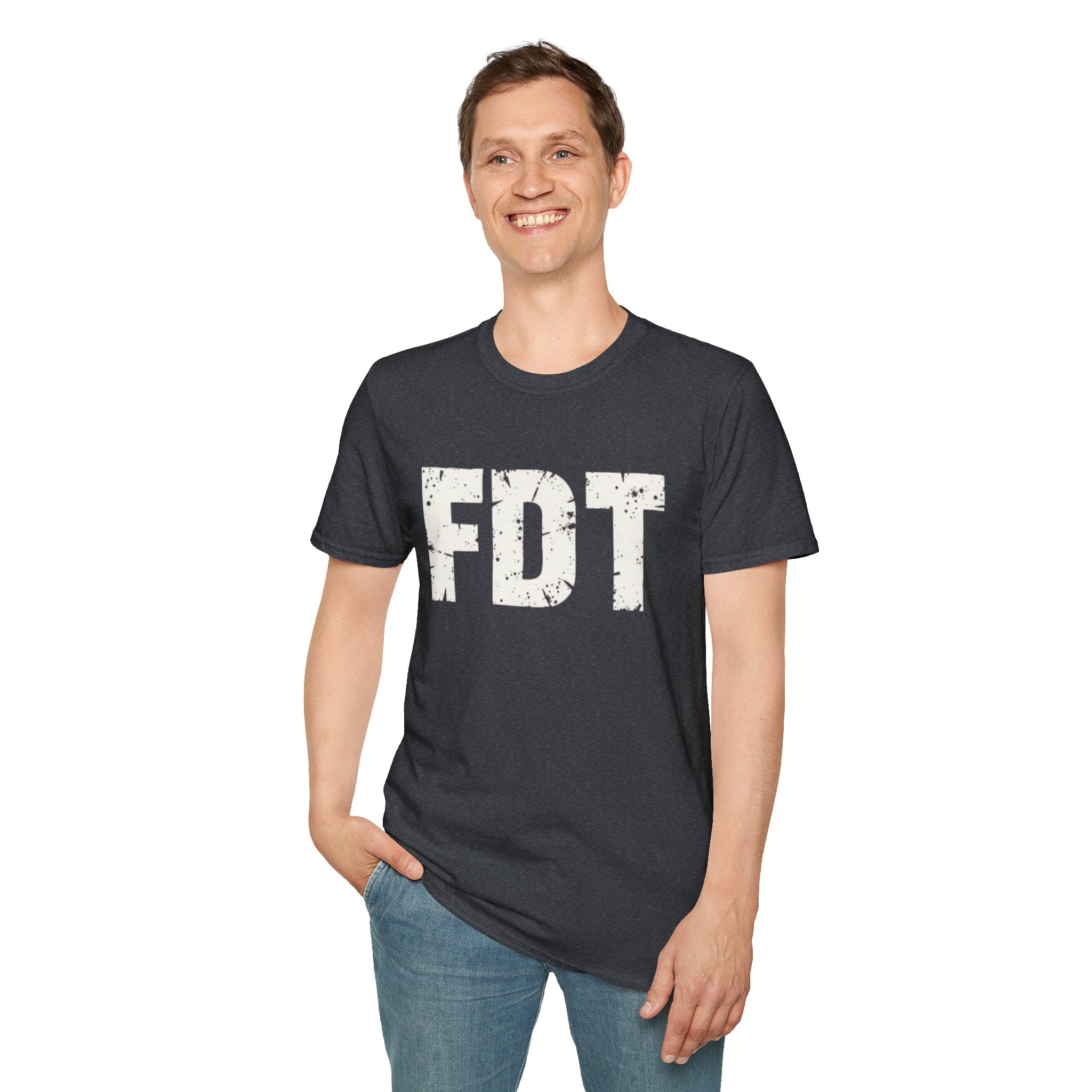 FDT Political Protest Distressed Graphic T-Shirt