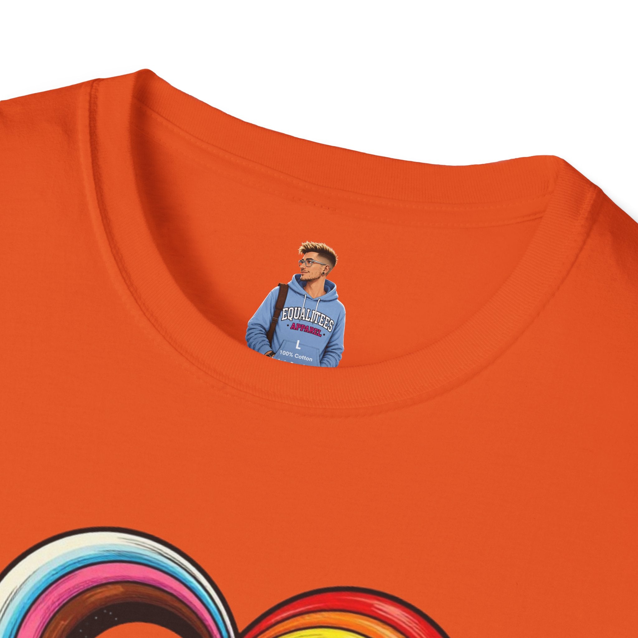 Let Your Love Flow Rainbow Heart T-Shirt