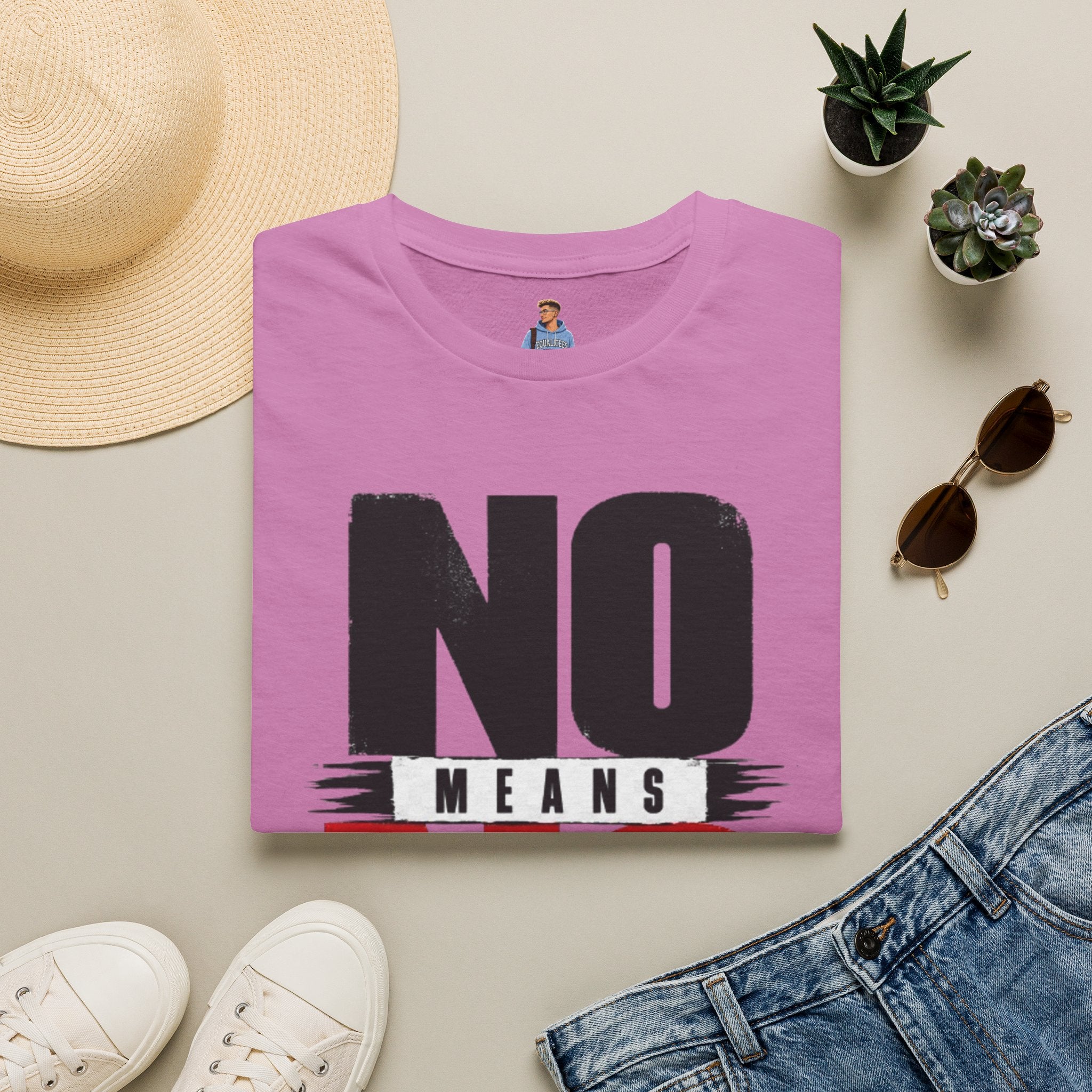NO Means NO T-Shirt — Consent Awareness Graphic Tee