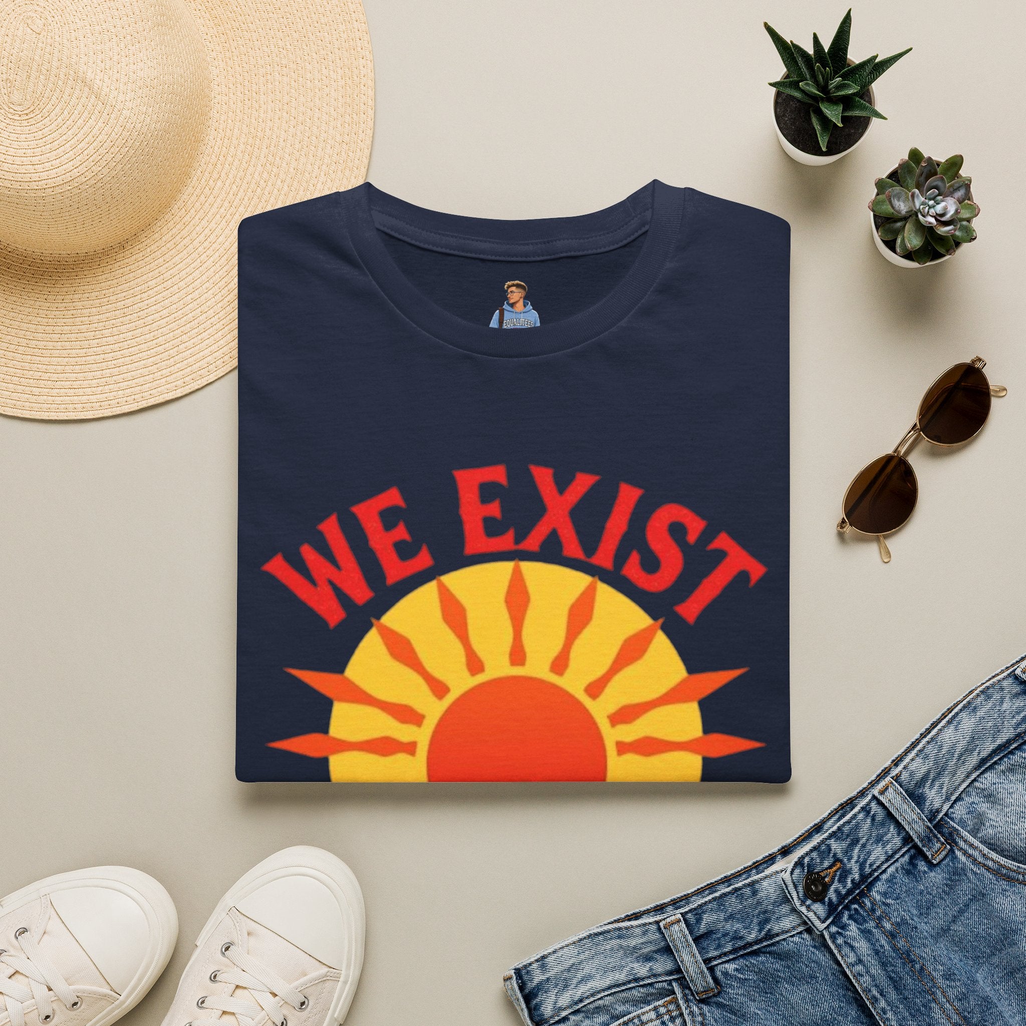 Unisex Softstyle T-Shirt, We Exist We Resist We Rise
