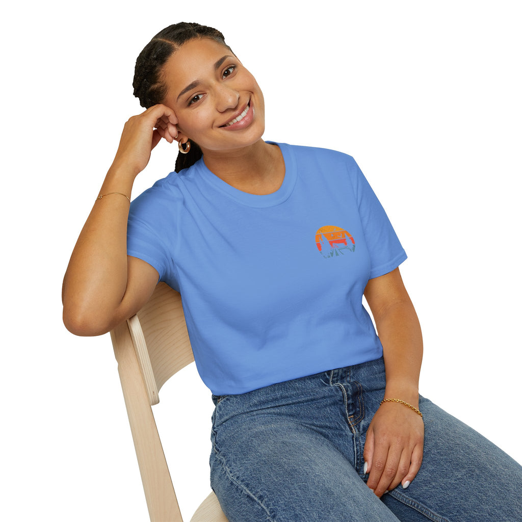 Unisex Softstyle T-Shirt - 'I'd Rather Be Camping' Adventure Tee