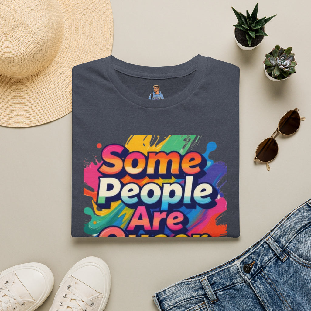 Some People Are Queer T-Shirt Rainbow Graphic