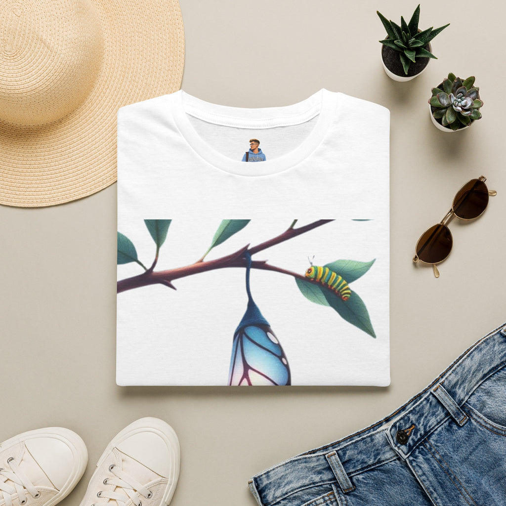 Trans Caterpillar to Butterfly Graphic T-Shirt