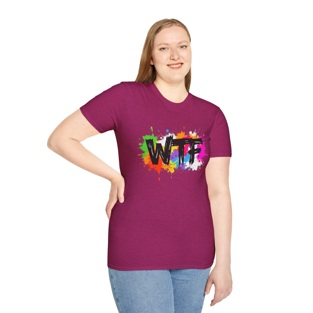 Bold Rainbow WTF Color Splash T-Shirt