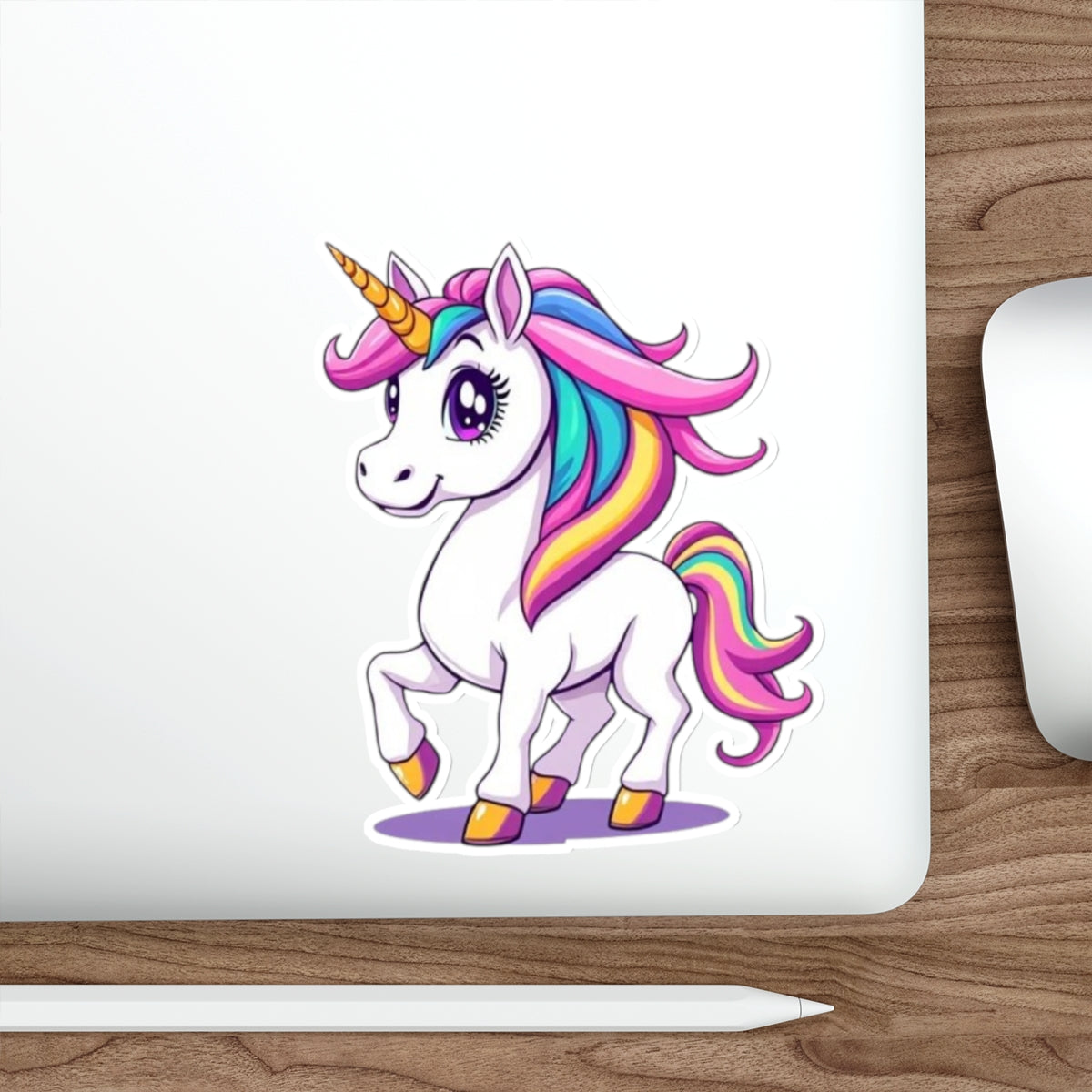 Die-Cut Stickers - Cute Unicorn - EqualiTees.Me