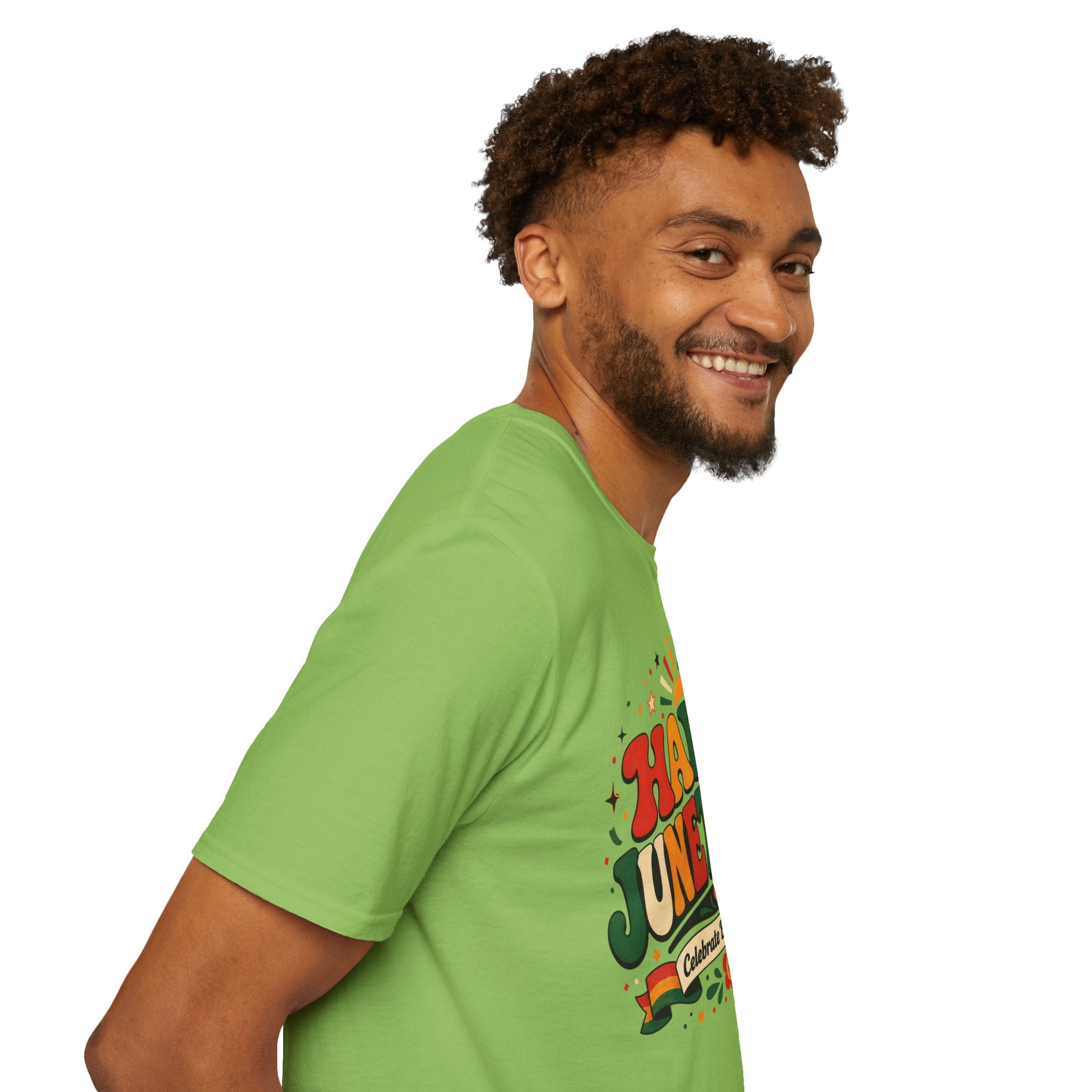 Juneteenth T-Shirt - "Happy Juneteenth" Retro Celebration Tee
