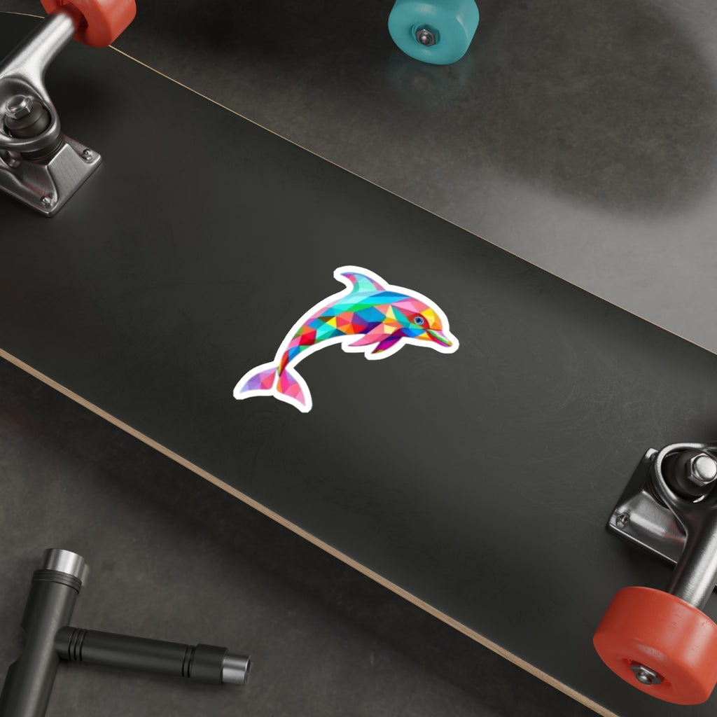 Die-Cut Stickers - Pride Dolphin - EqualiTees.Me