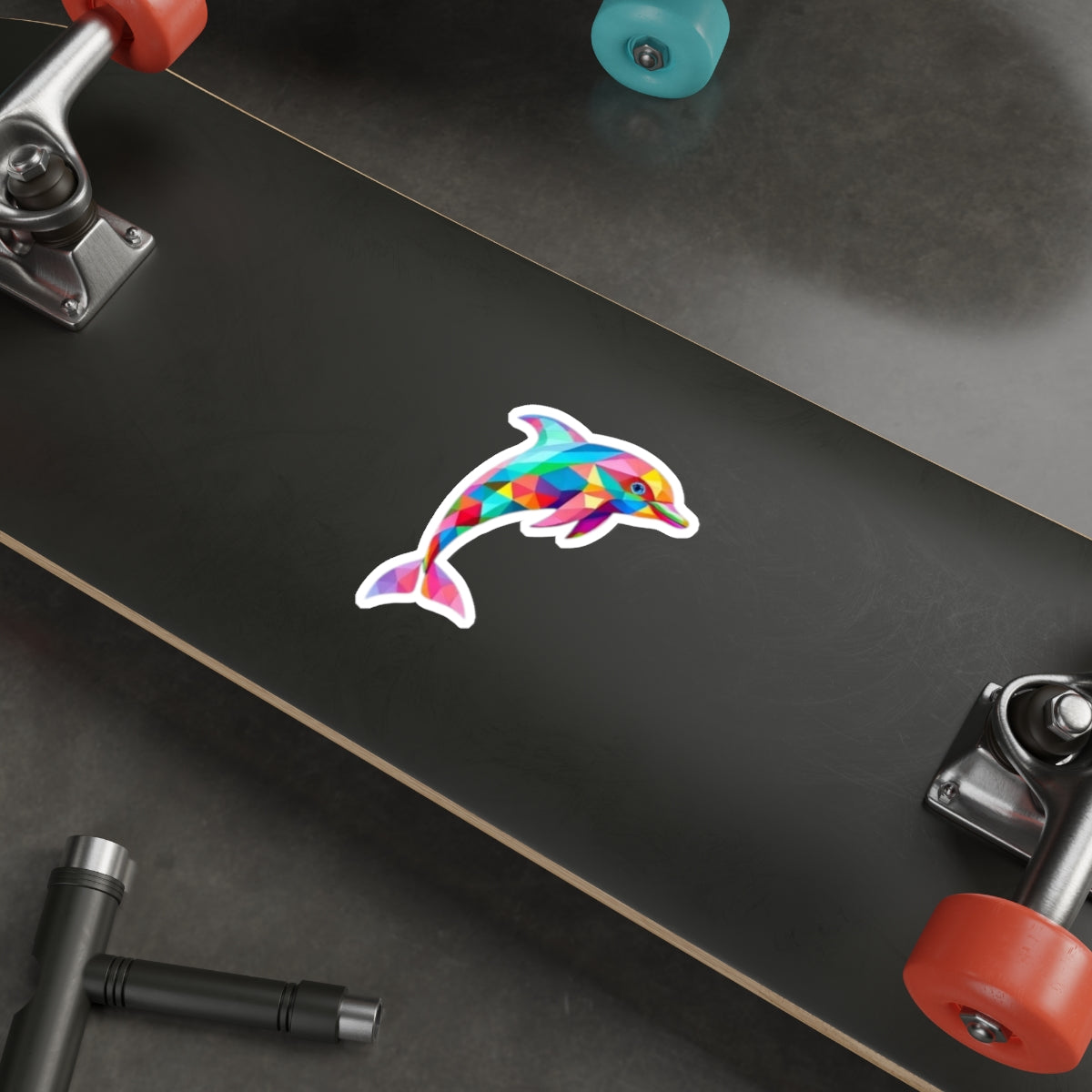 Die-Cut Stickers - Pride Dolphin - EqualiTees.Me