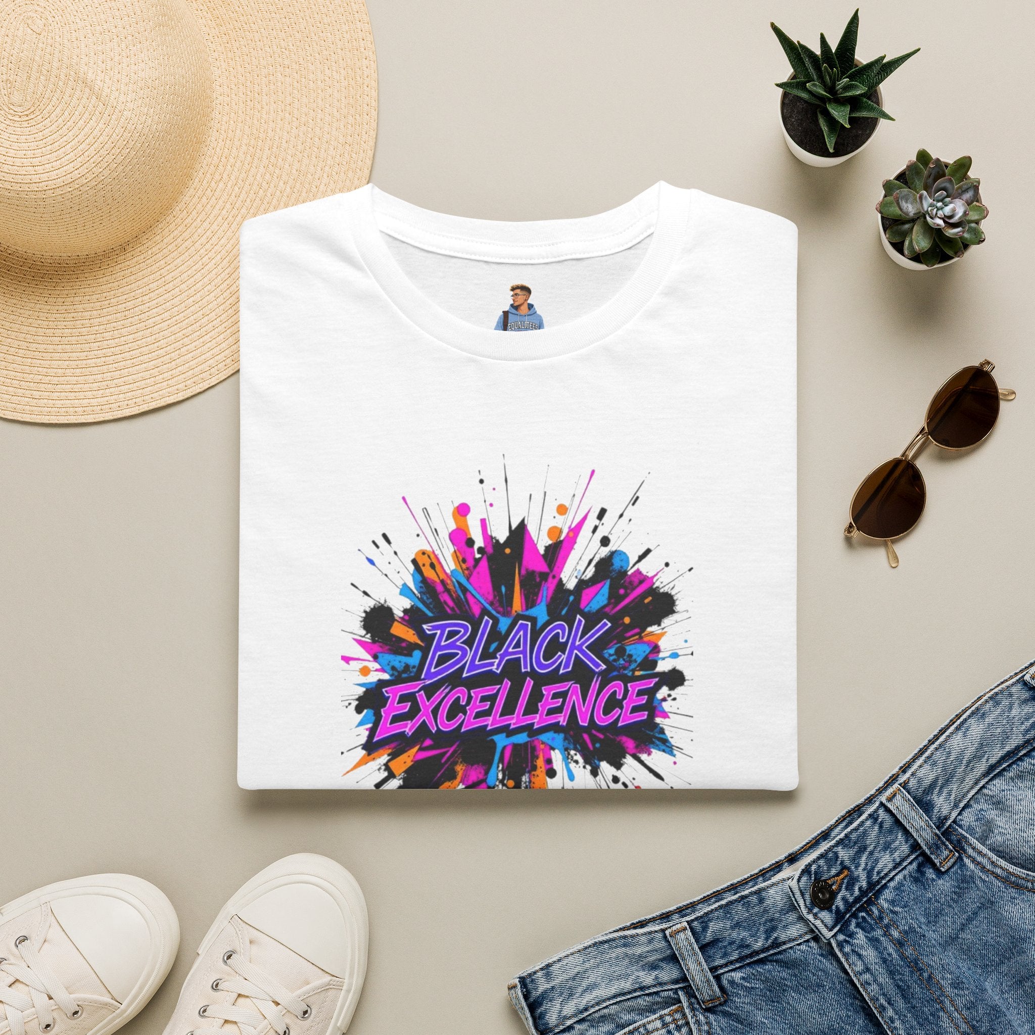 Unisex Softstyle T-Shirt - Black Excellence Graphic Tee