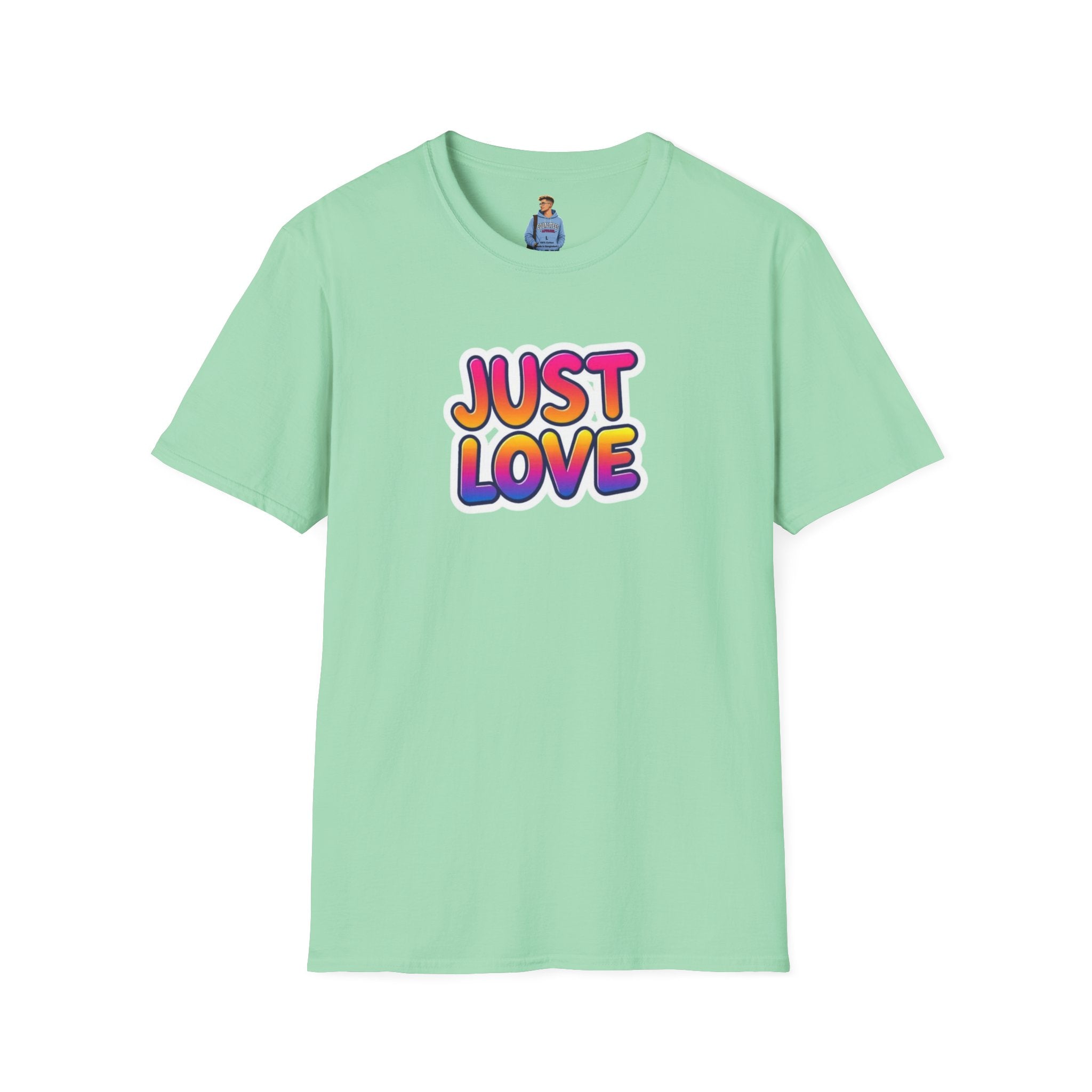 Just Love Unisex Softstyle T-Shirt | Perfect for Pride, Anniversaries, and Everyday Wear