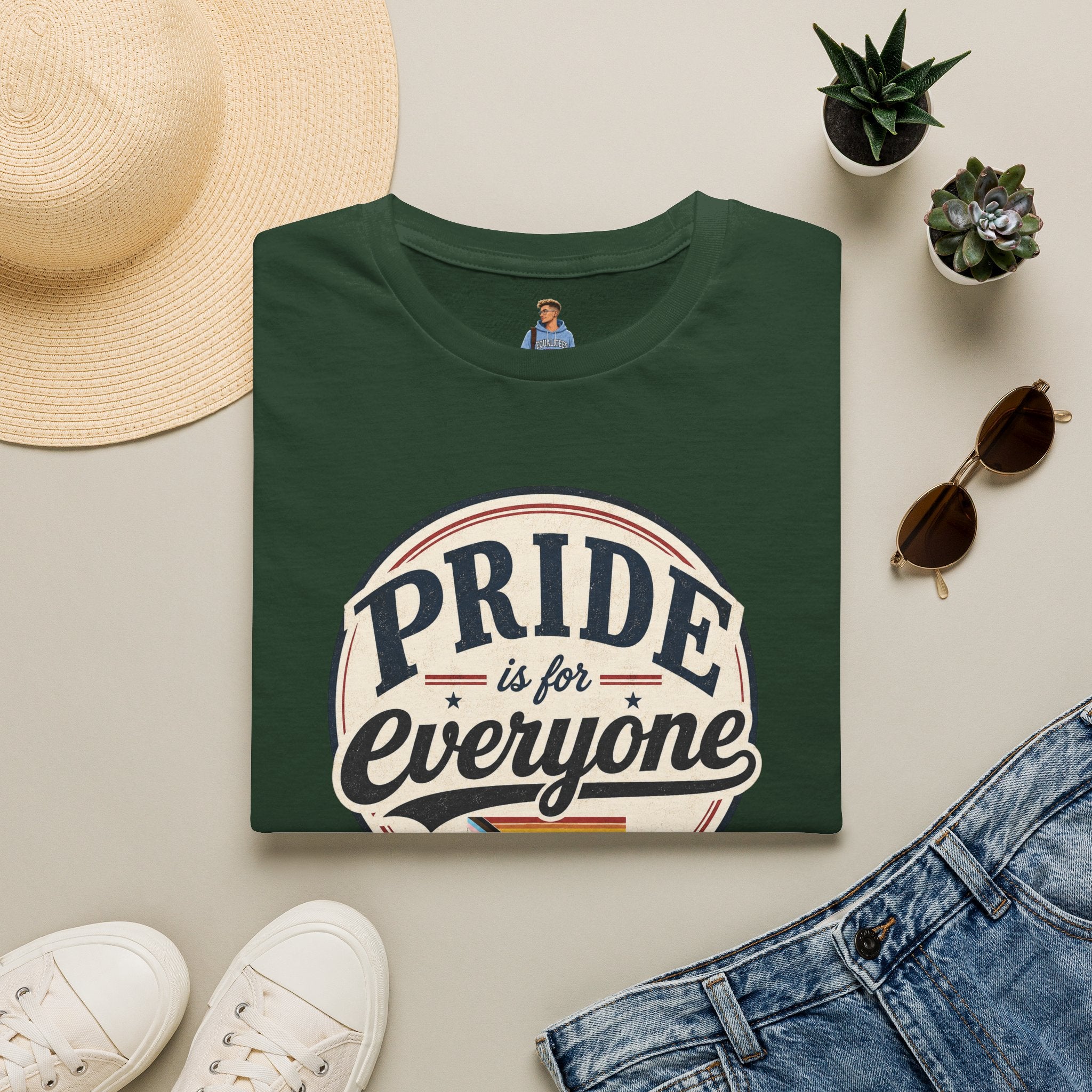 Pride Is for Everyone T-Shirt — Inclusive Retro Pride Tee