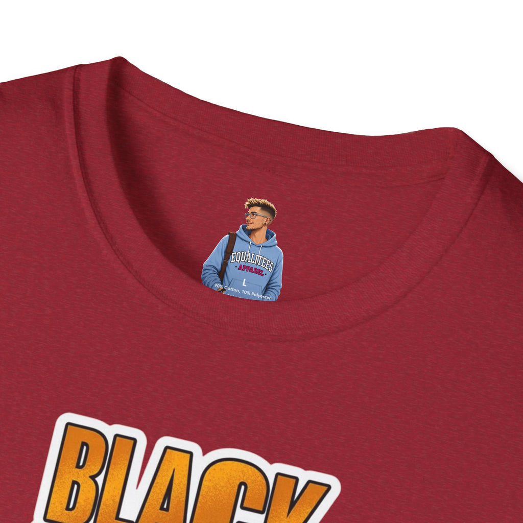 Camiseta unisex Softstyle: camiseta inspiradora "La historia negra es ahora"