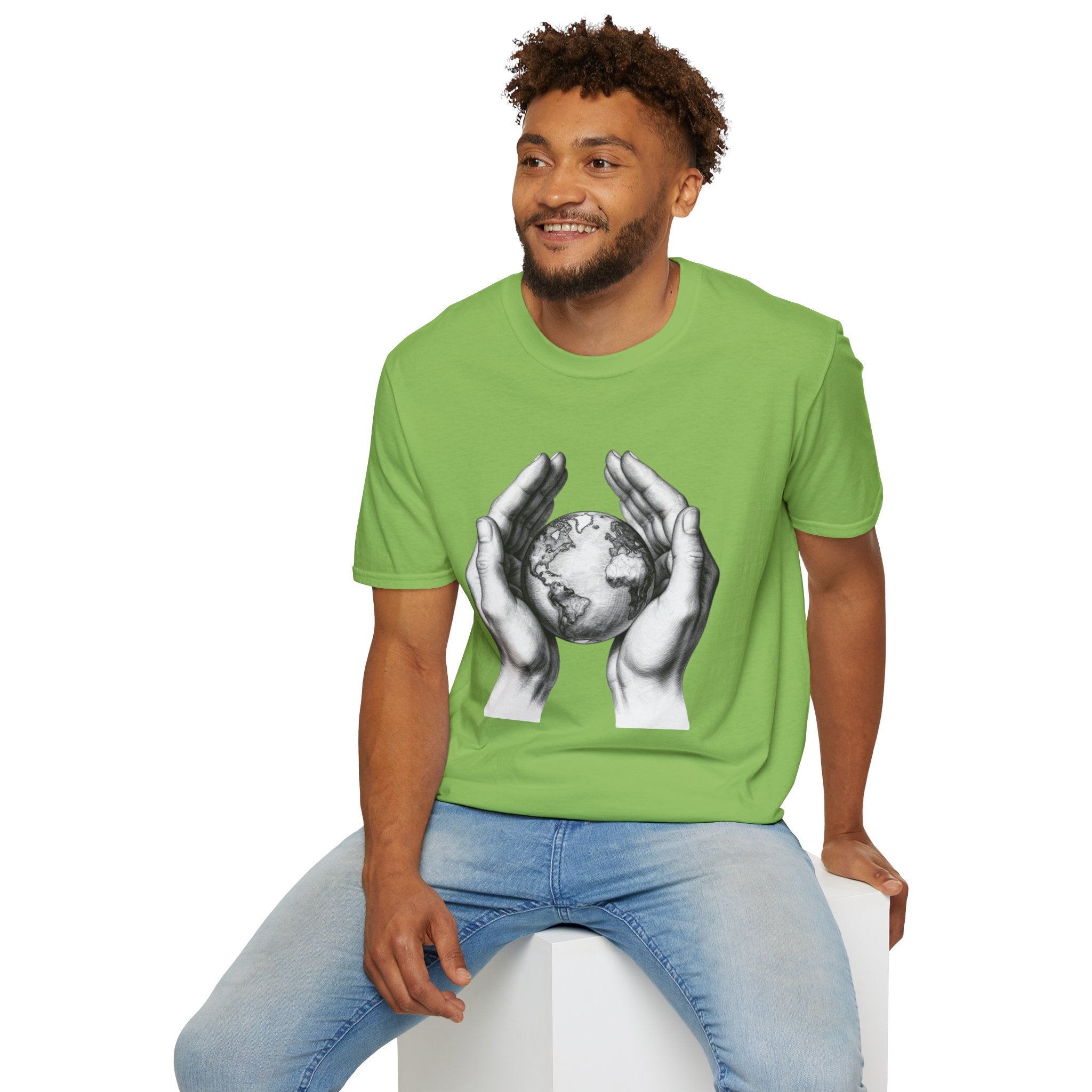 Earth in Your Hands T-Shirt — Protect the Planet Graphic Tee