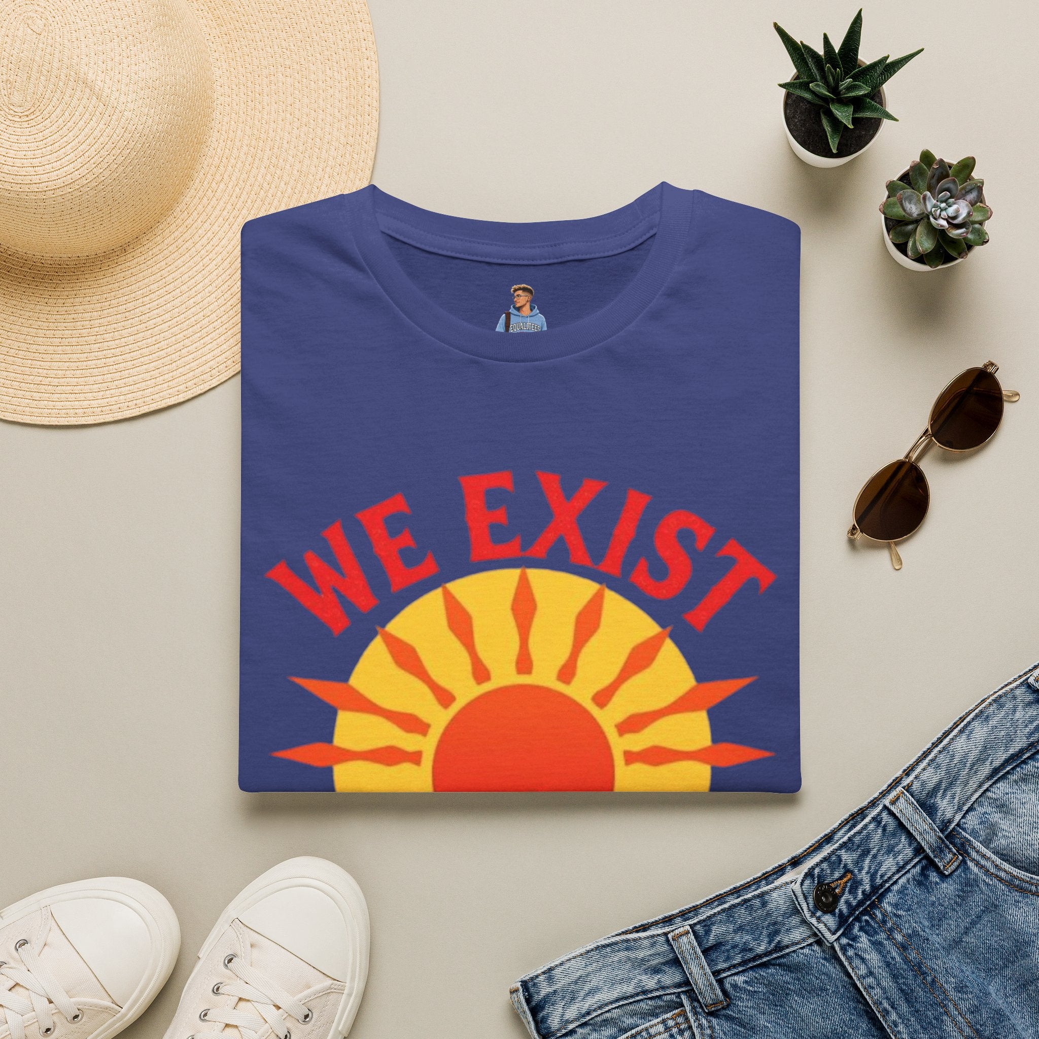Unisex Softstyle T-Shirt, We Exist We Resist We Rise
