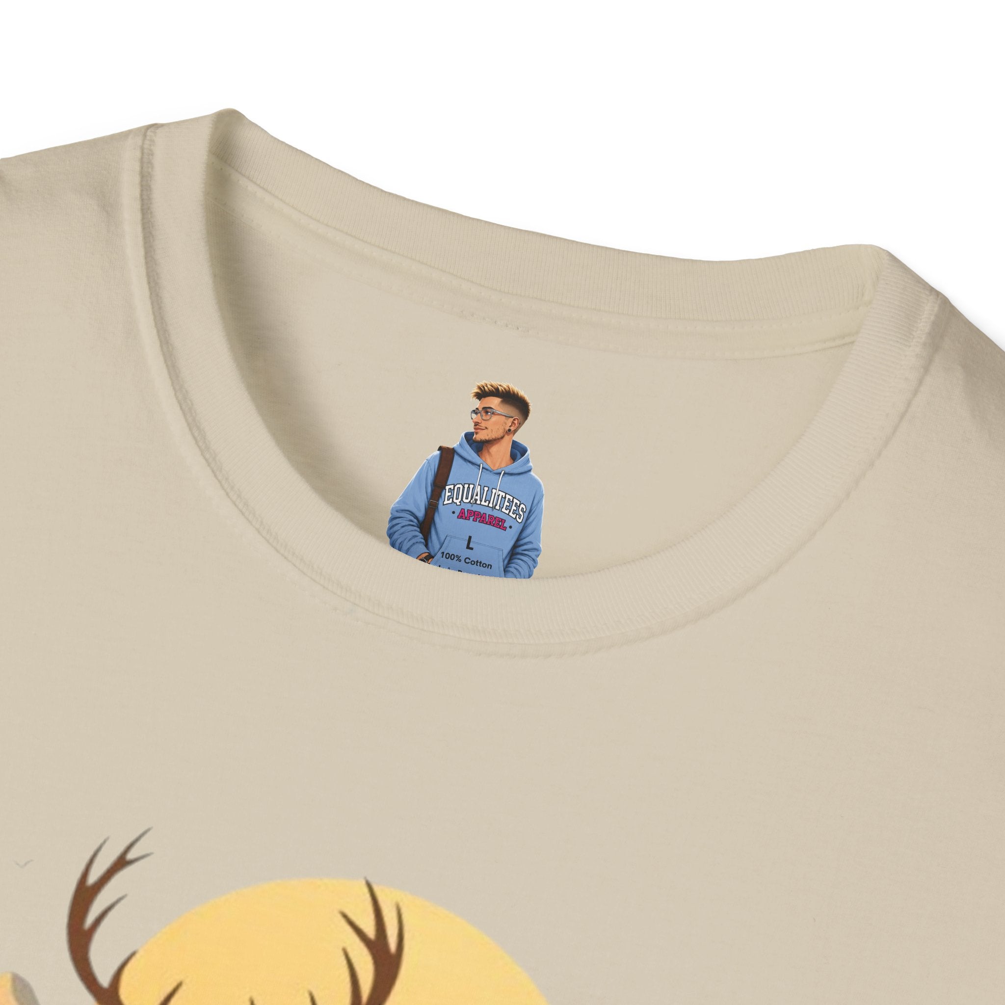 Mountain Sunset Deer Unisex Softstyle T-Shirt