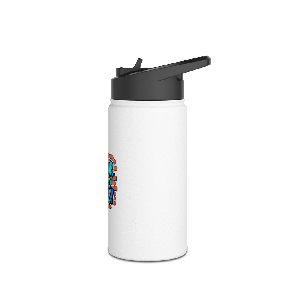 Teaching While Queer Stainless Steel Water Bottle - Perfect for Educators and Allies - EqualiTees.Me