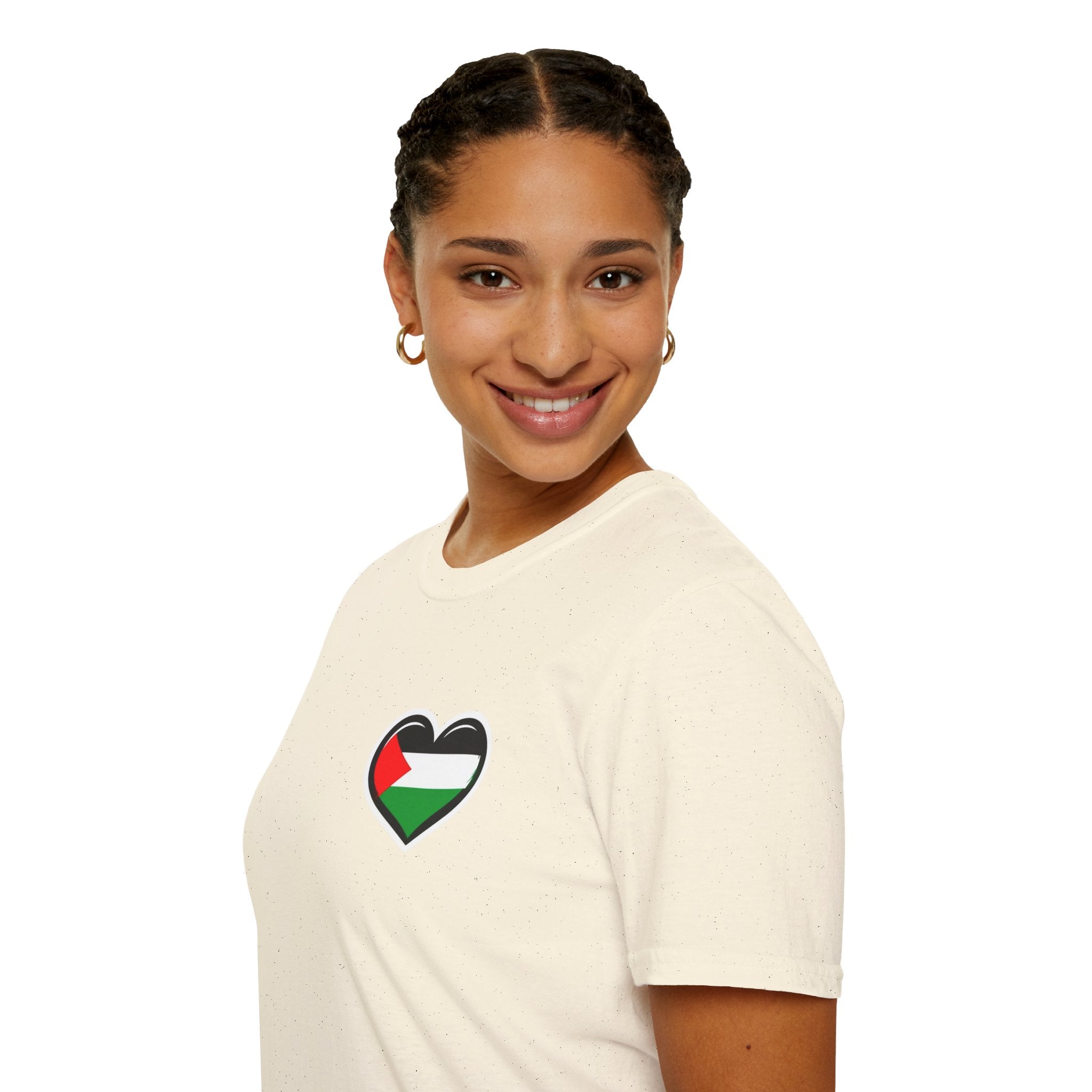 Camiseta unisex de estilo suave: "Apoya a Gaza y todos somos Palestina".