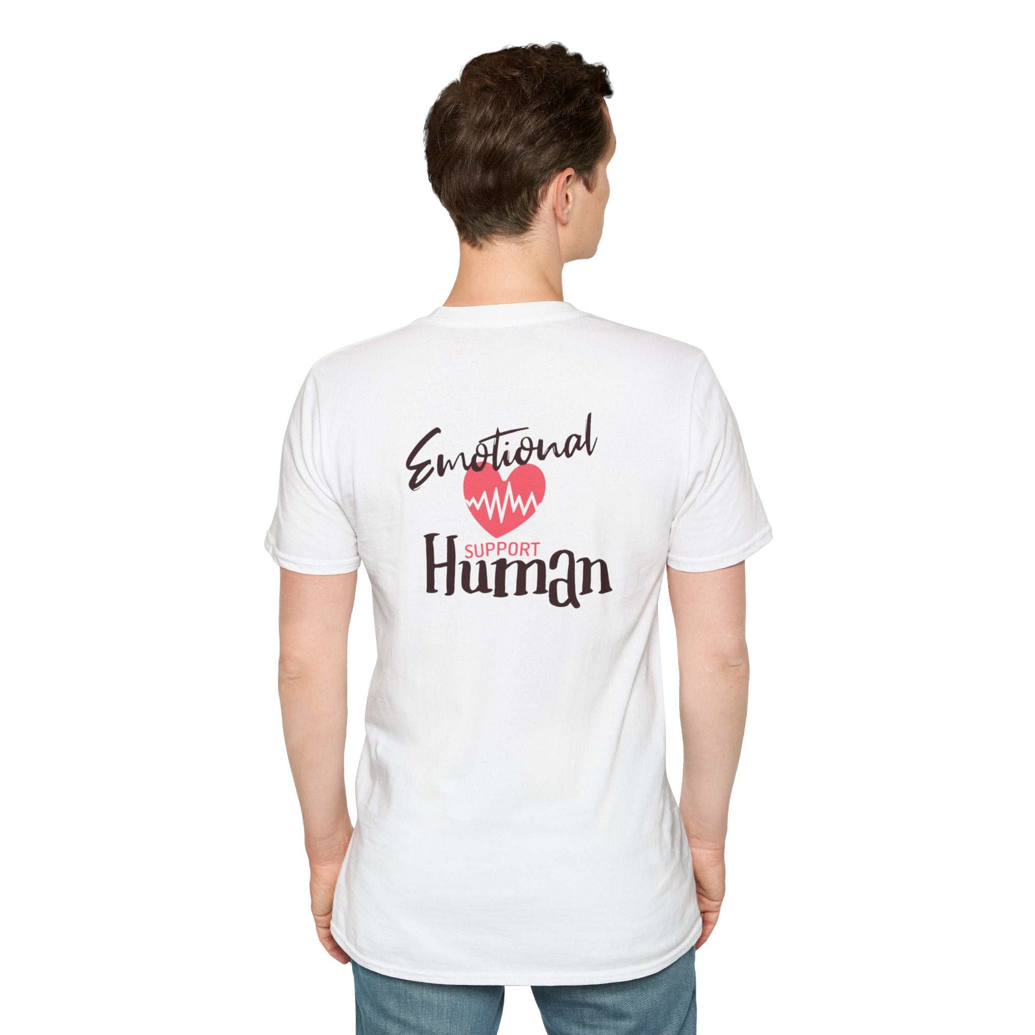 Camiseta unisex de estilo suave con mensaje de apoyo emocional