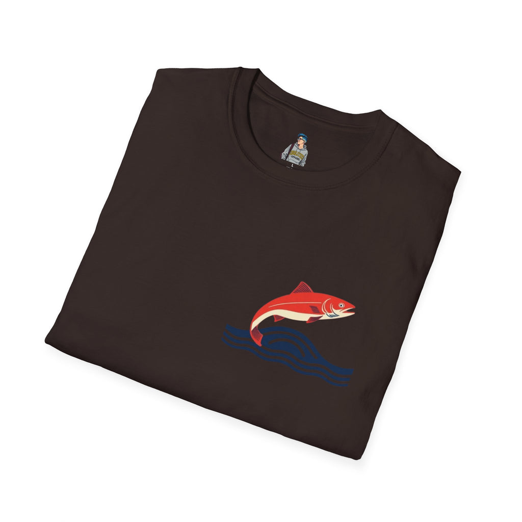 Jumping Salmon Native Pride Softstyle Unisex T-shirt