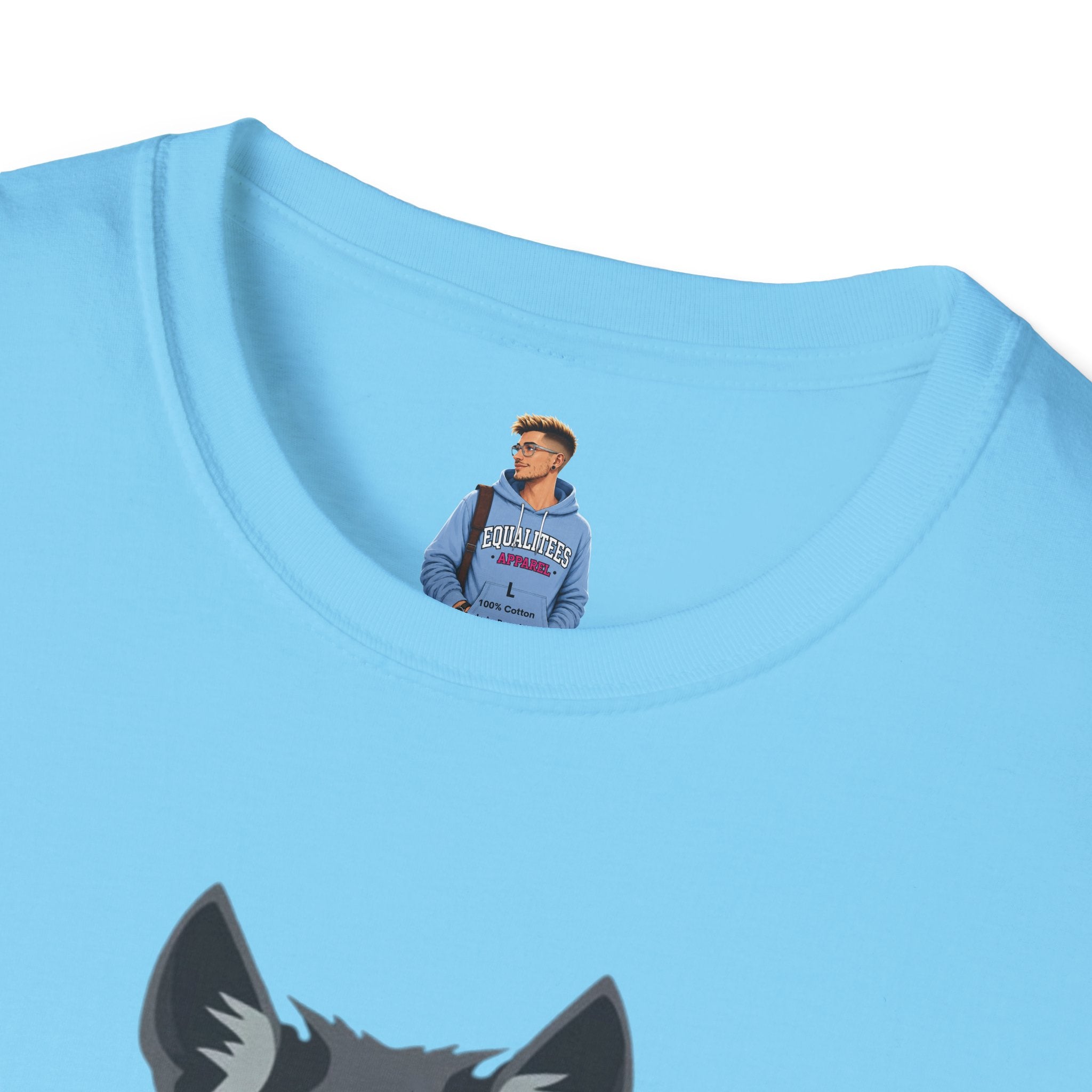 Mystical Wolf Design Unisex Softstyle T-shirt