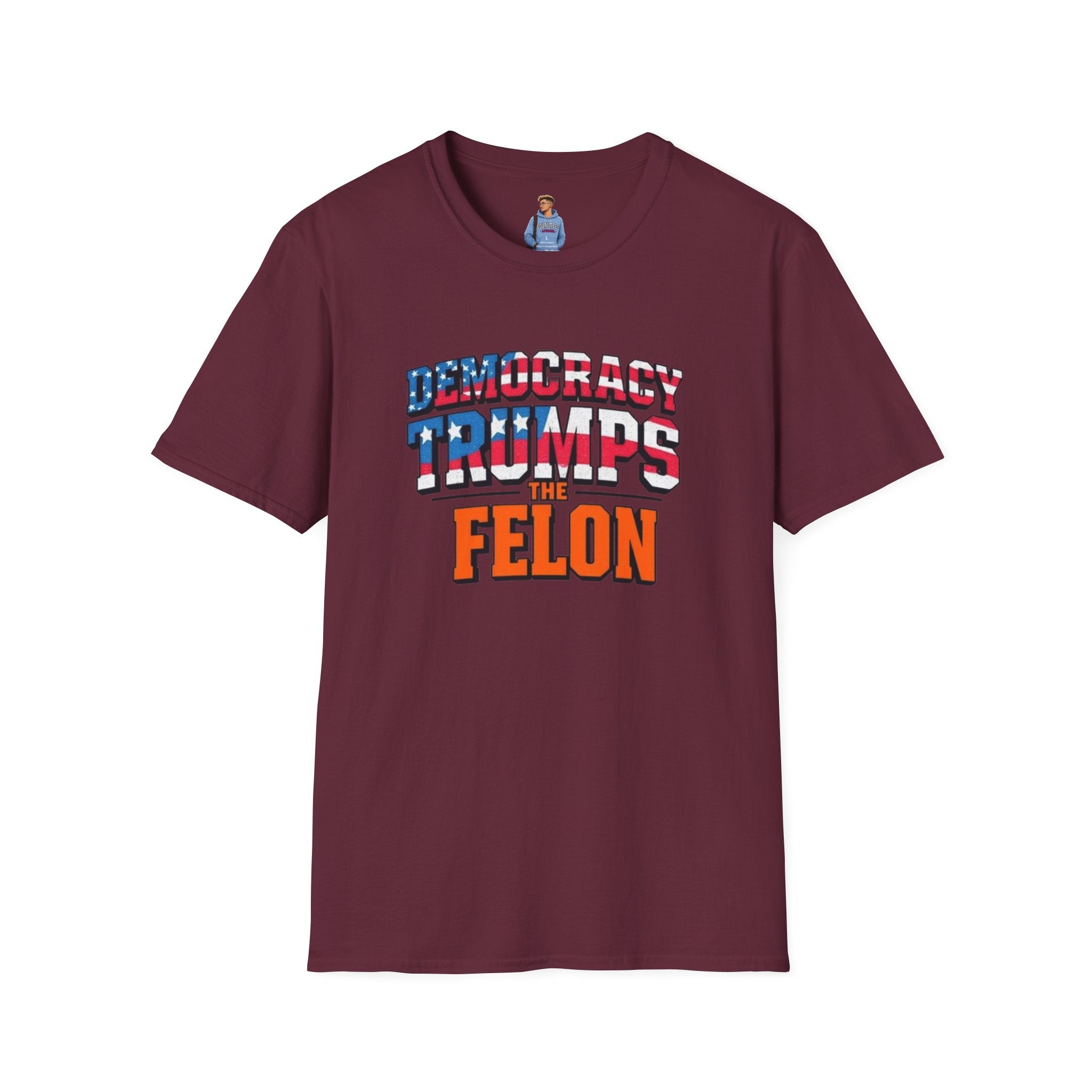 Democracy Trumps the Felon Graphic Tee