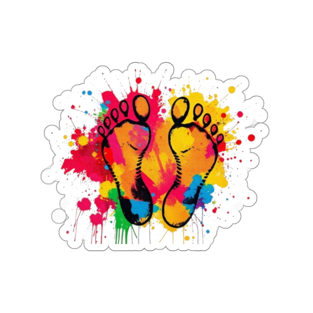 Die-Cut Stickers - Rainbow Feet - EqualiTees.Me