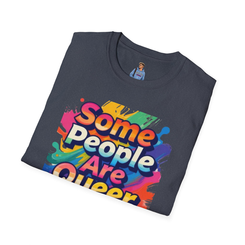 Some People Are Queer T-Shirt Rainbow Graphic