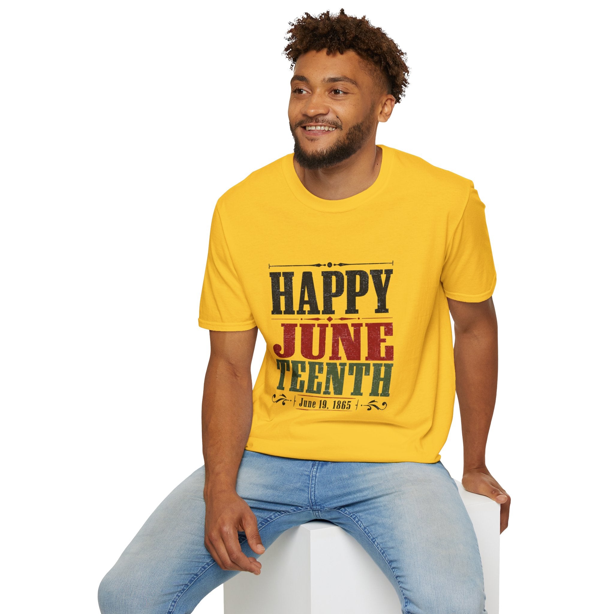 Juneteenth T-Shirt — "Happy Juneteenth" Celebration Tee
