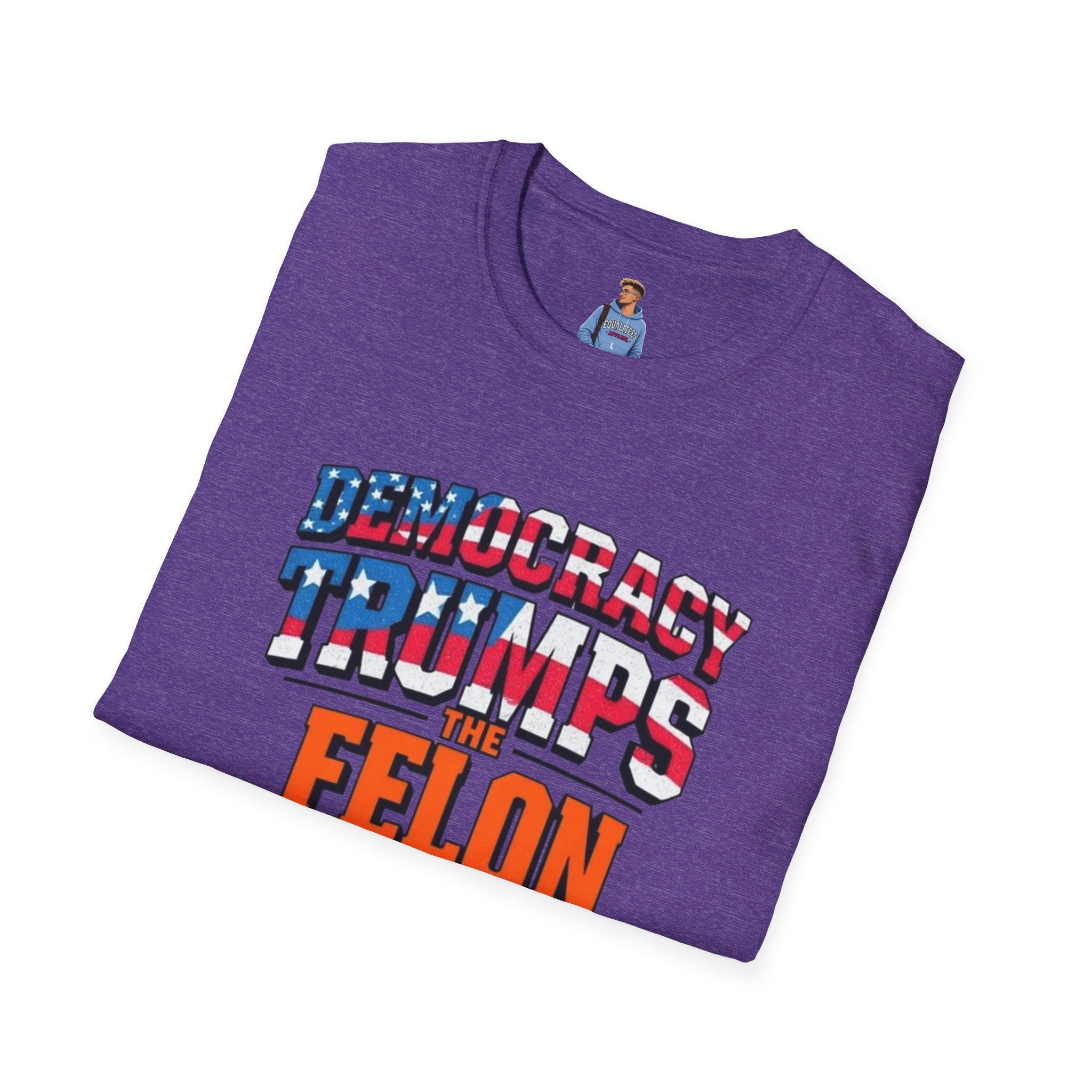 Democracy Trumps the Felon Graphic Tee