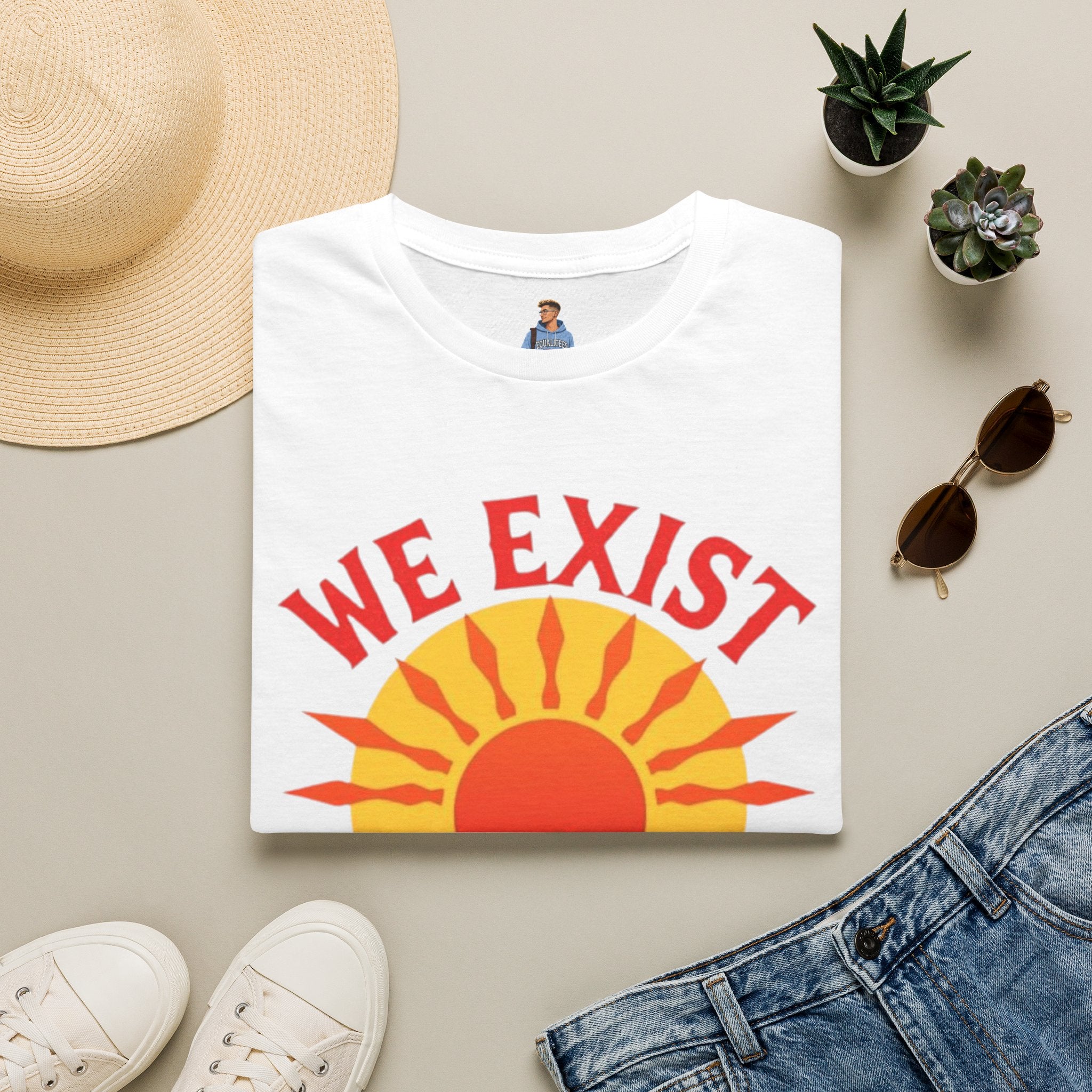 Unisex Softstyle T-Shirt, We Exist We Resist We Rise