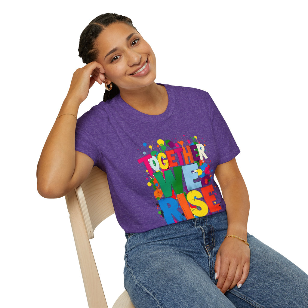 Juntos nos levantamos Camiseta unisex de estilo suave