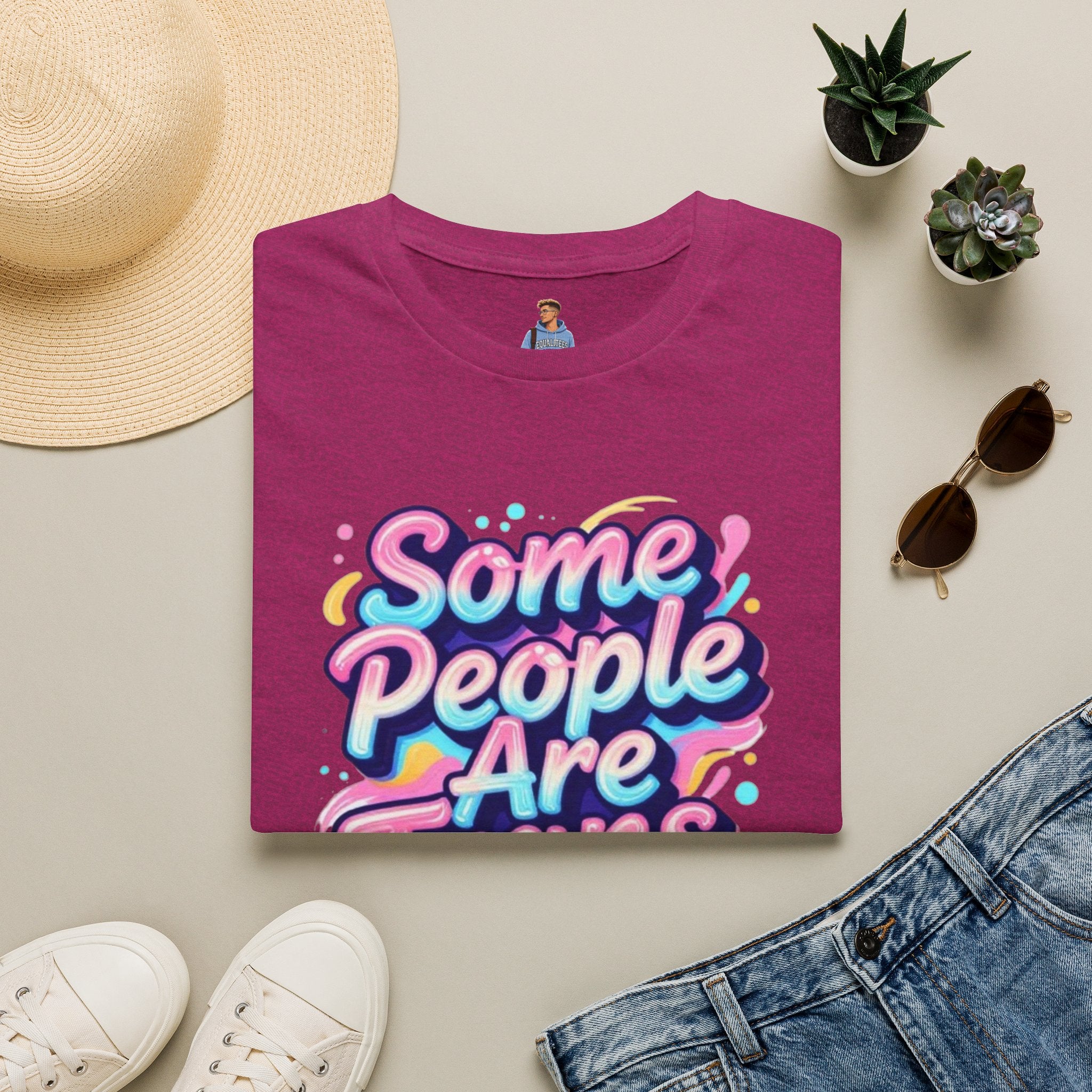Some People are Trans T-Shirt — "Some People Are Trans. Get Over It." Colorful Pride Tee