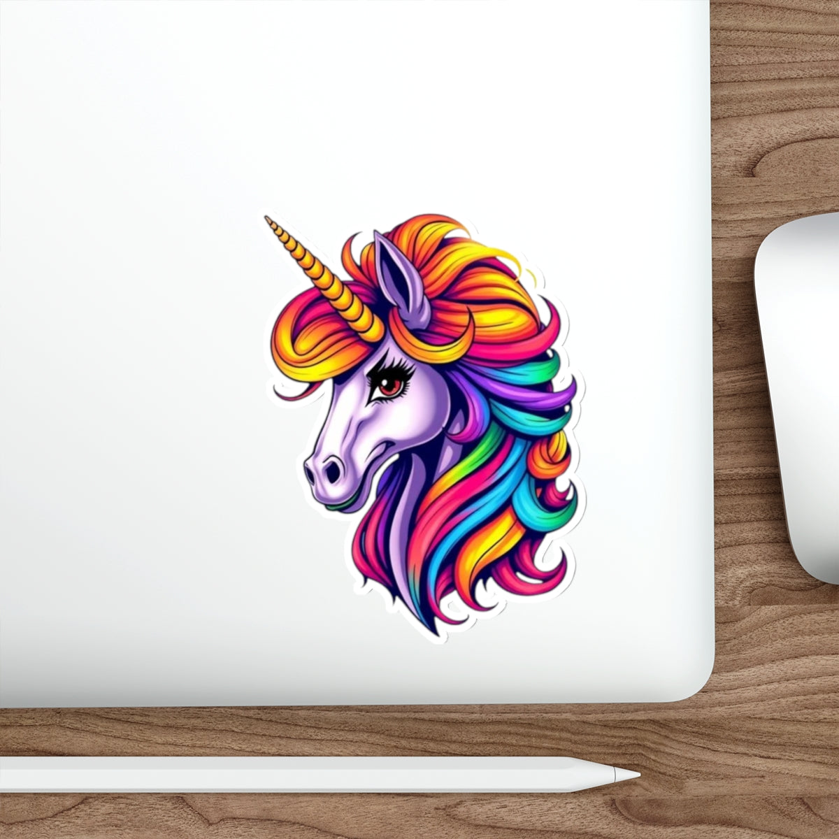 Die-Cut Stickers Purple Unicorn - EqualiTees.Me
