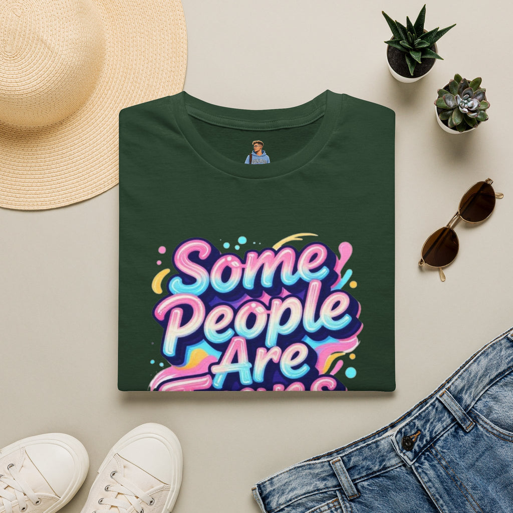 Some People are Trans T-Shirt — "Some People Are Trans. Get Over It." Colorful Pride Tee
