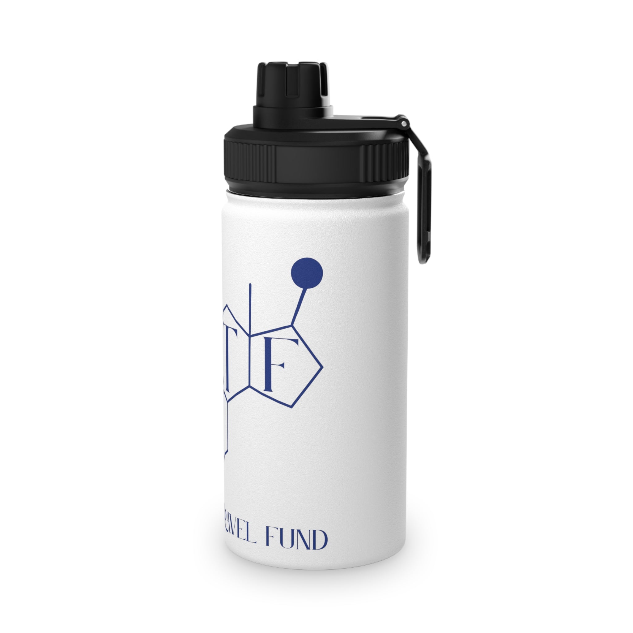 BTTF - Black Trans Travel Fund Logo Stainless Steel Sports Water Bottle