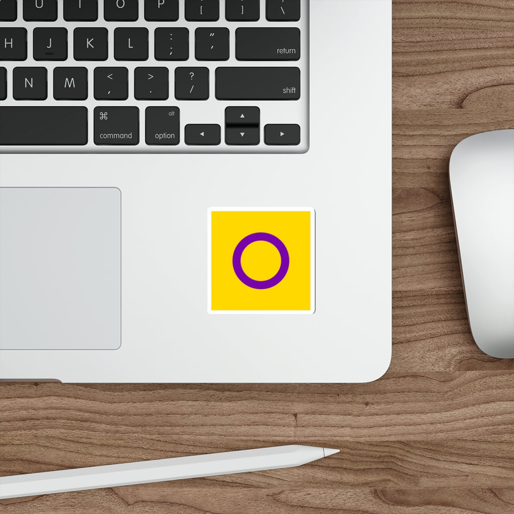 Intersex Pride Flag Die-Cut Sticker - EqualiTees.Me