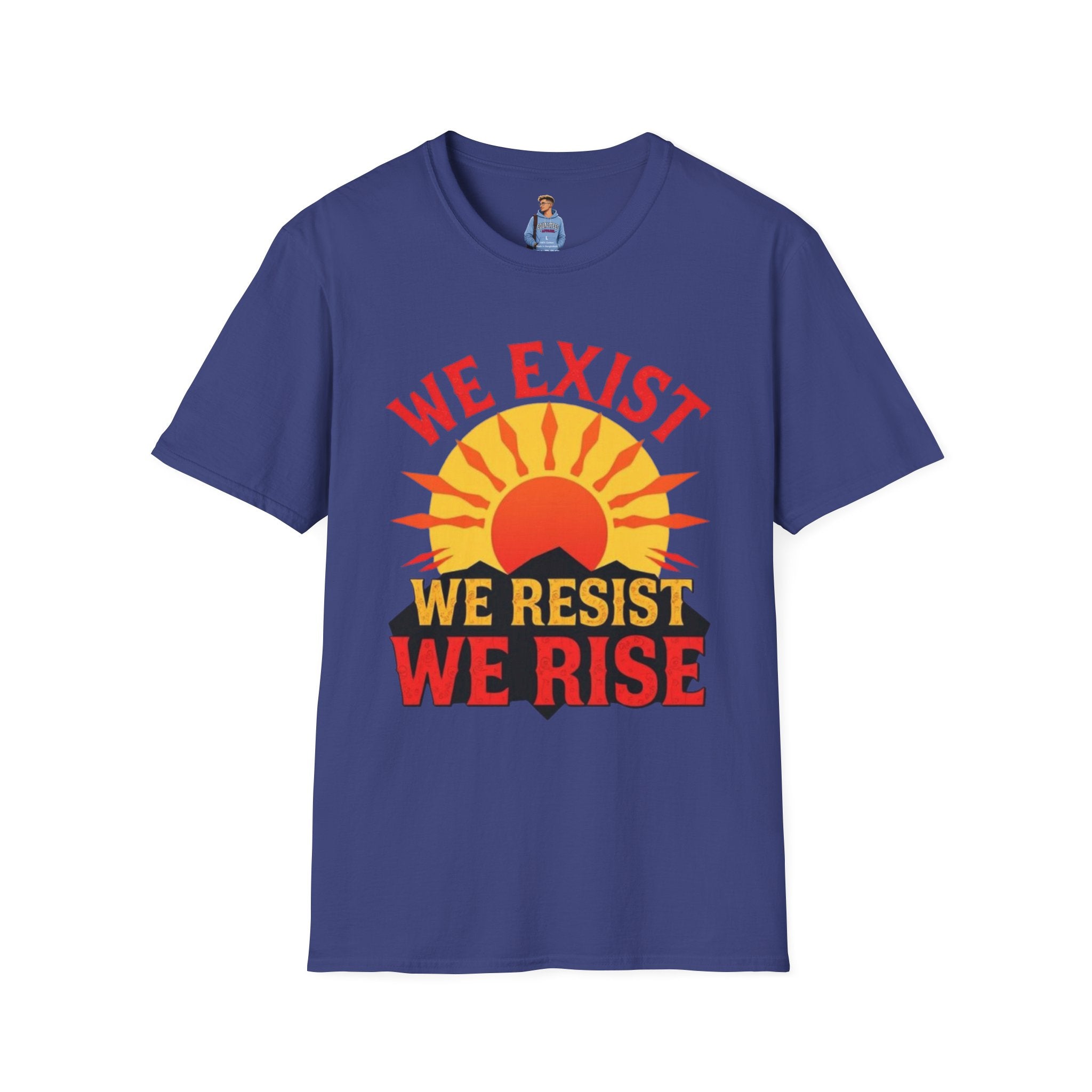 Unisex Softstyle T-Shirt, We Exist We Resist We Rise