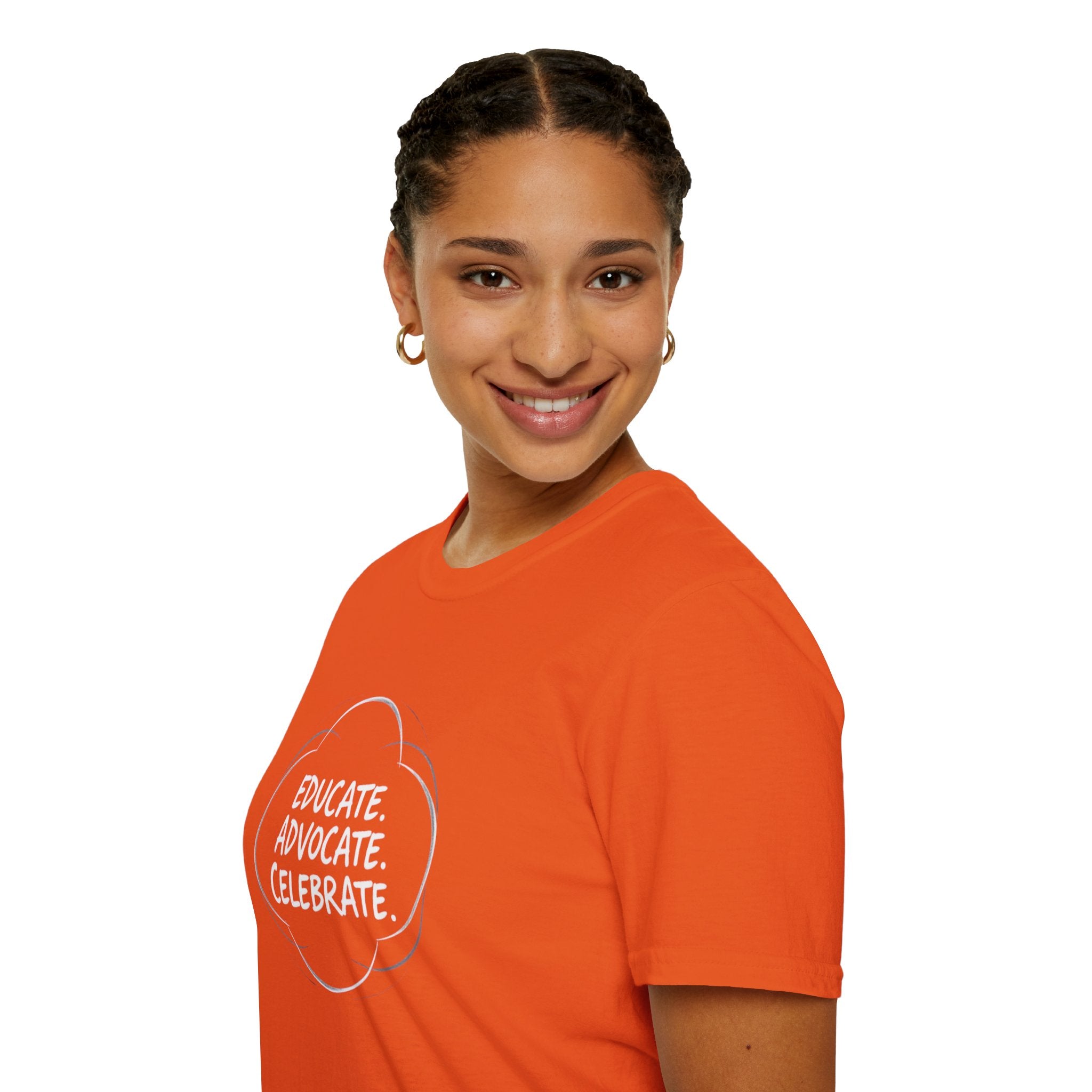 Subtle Pride Educate Advocate Celebrate Minimalist T-Shirt for Every Occasion