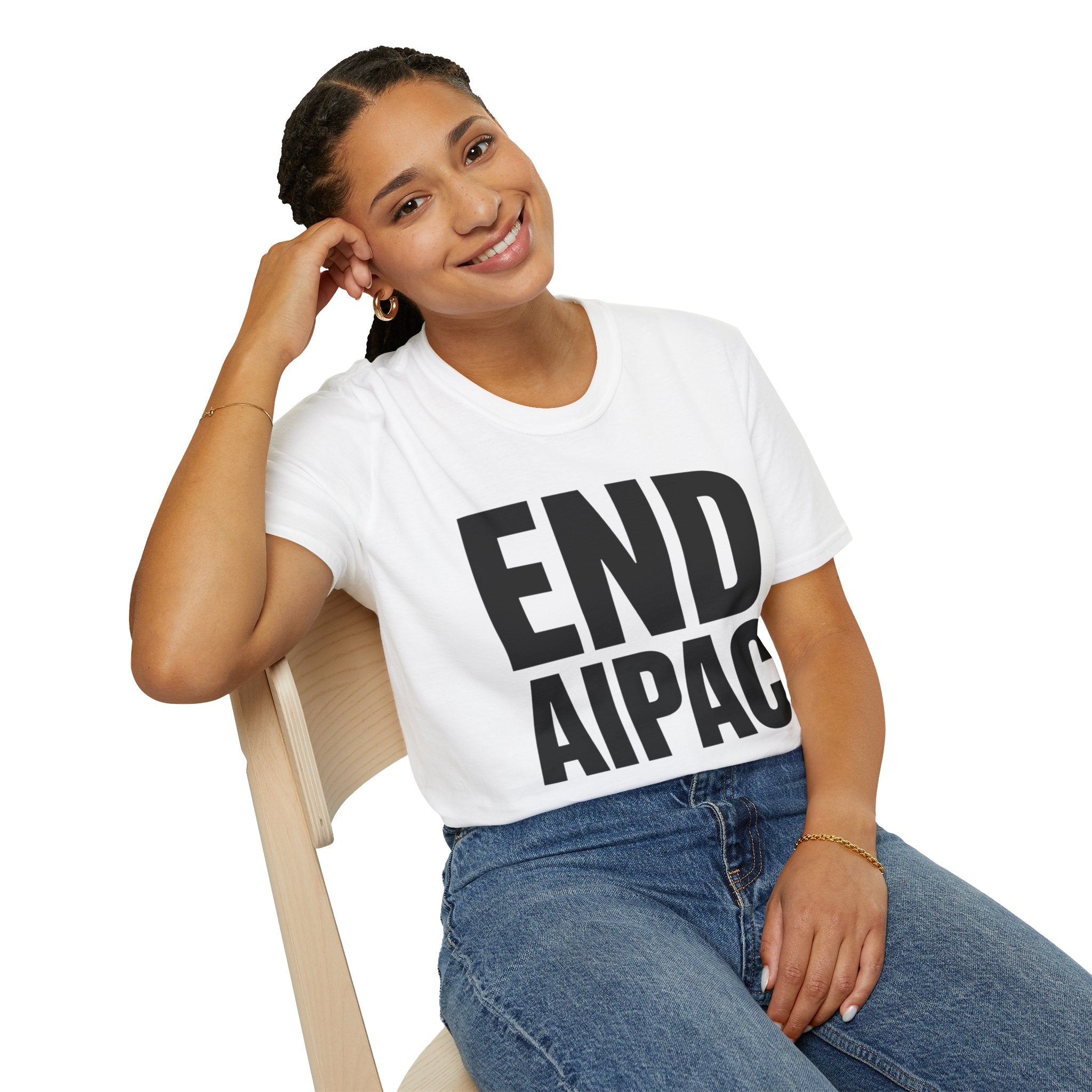 END AIPAC Bold Protest T-Shirt